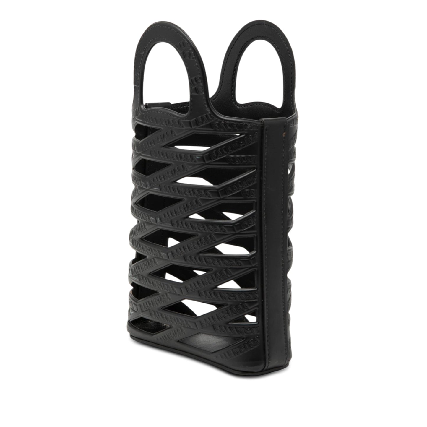 Balenciaga Leather Neo Basket Phone Holder
