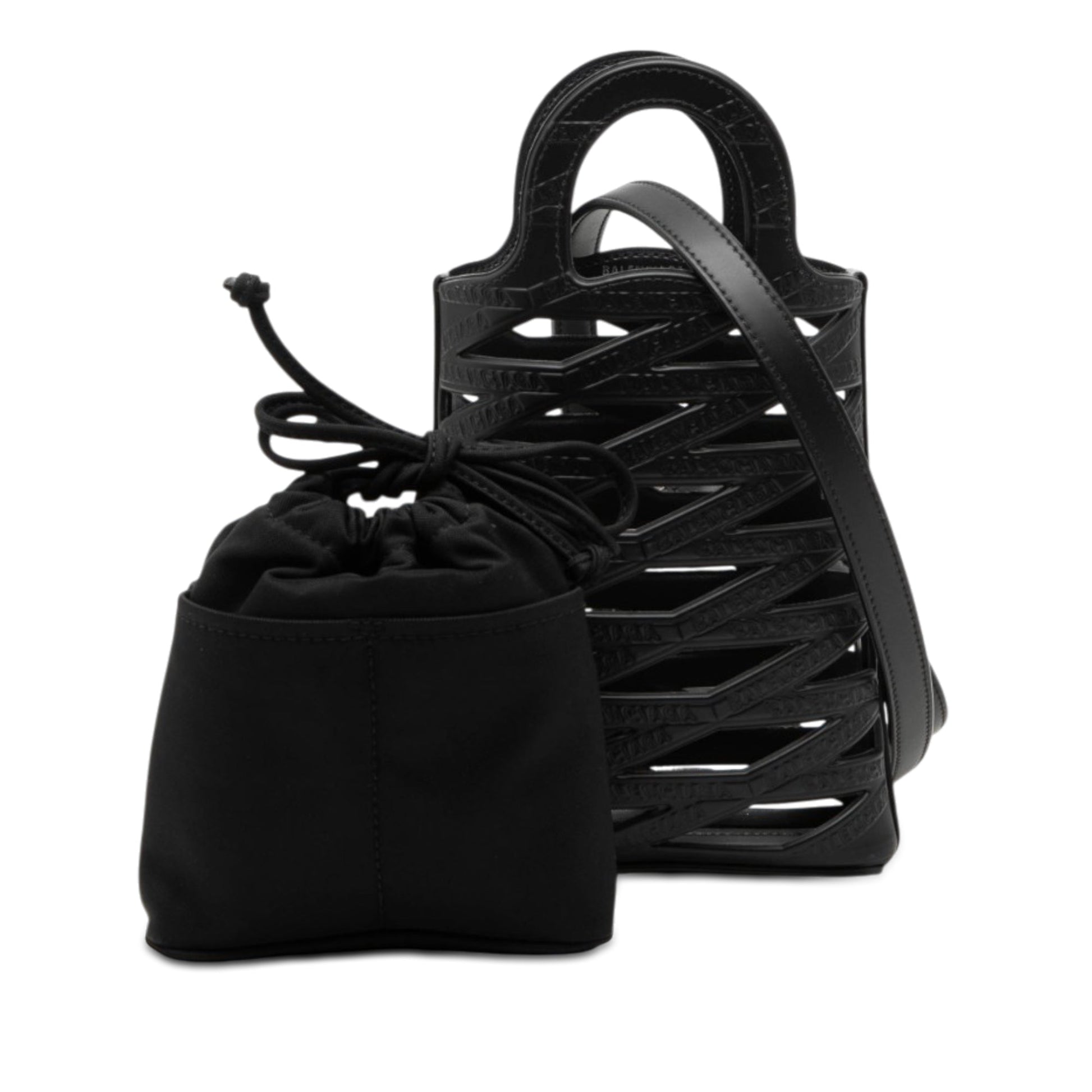 Balenciaga Leather Neo Basket Phone Holder