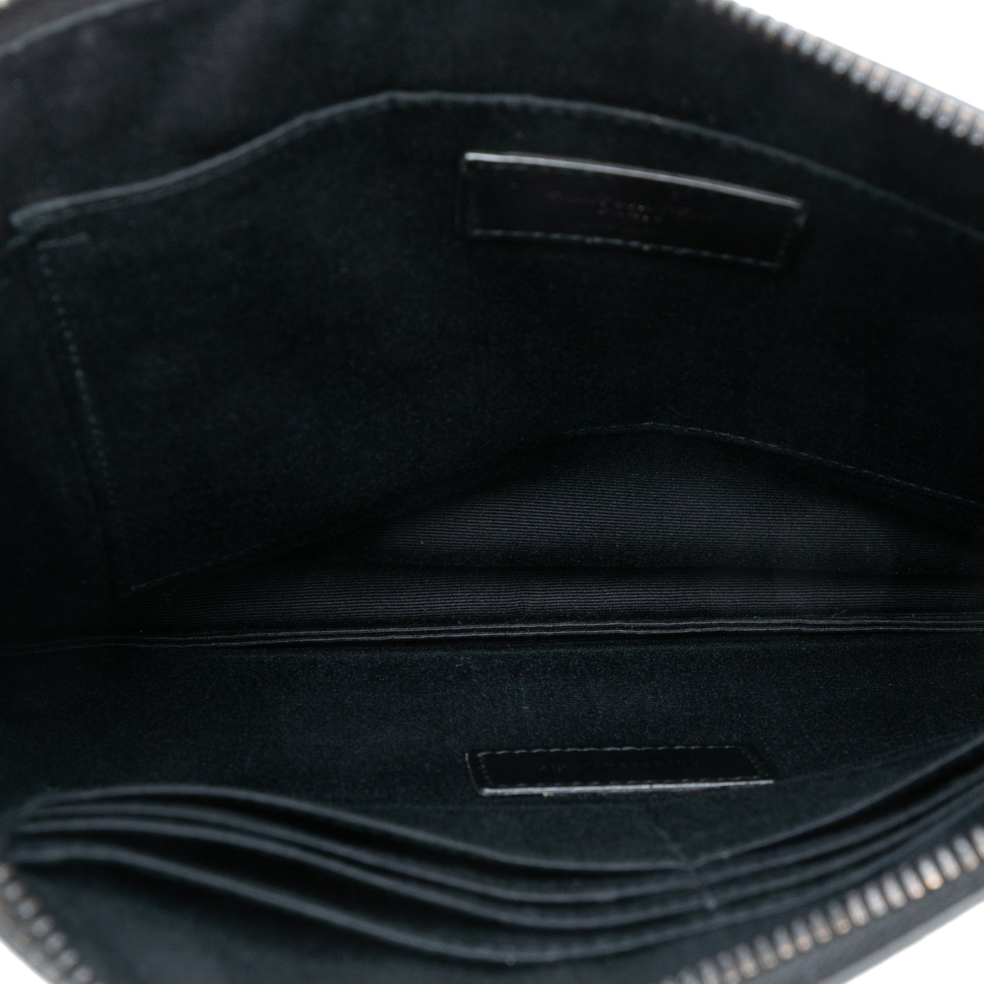 Saint Laurent Grain De Poudre Monogram Monochrome iPad Case