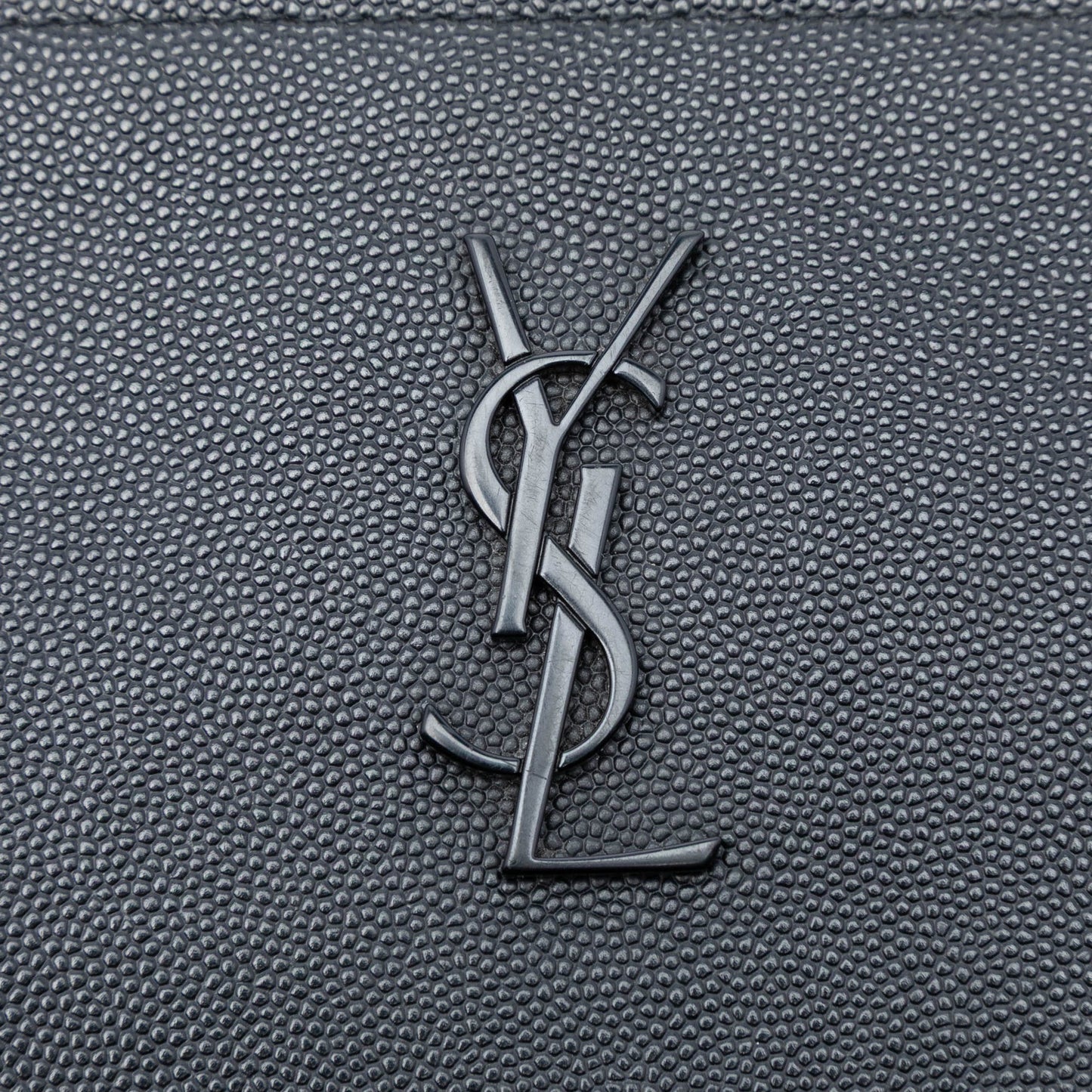 Saint Laurent Grain De Poudre Monogram Monochrome iPad Case