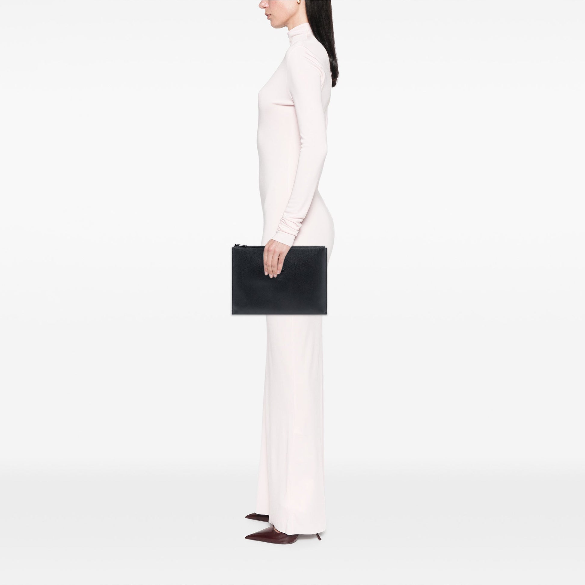 Saint Laurent Grain De Poudre Monogram Monochrome iPad Case