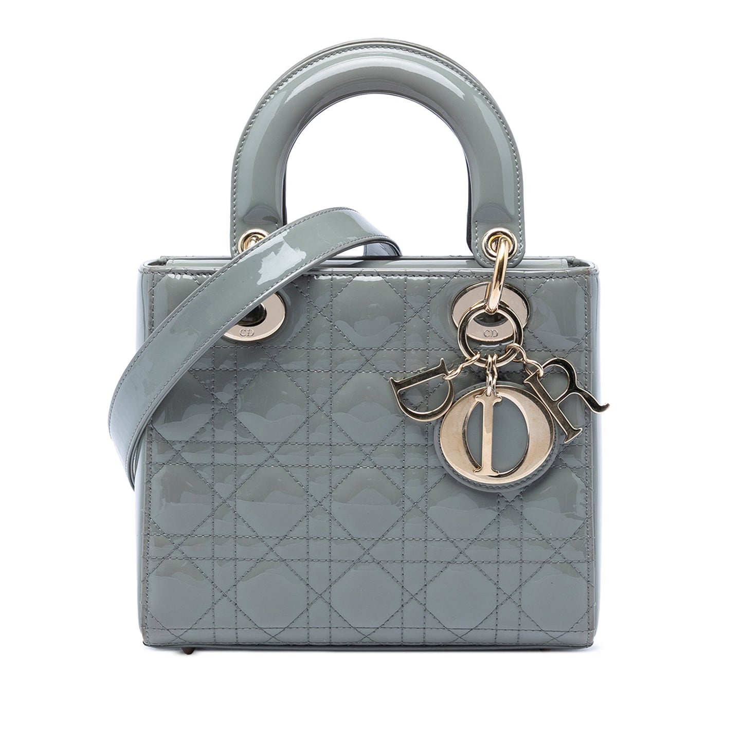 Dior Small Patent Cannage Lady Dior