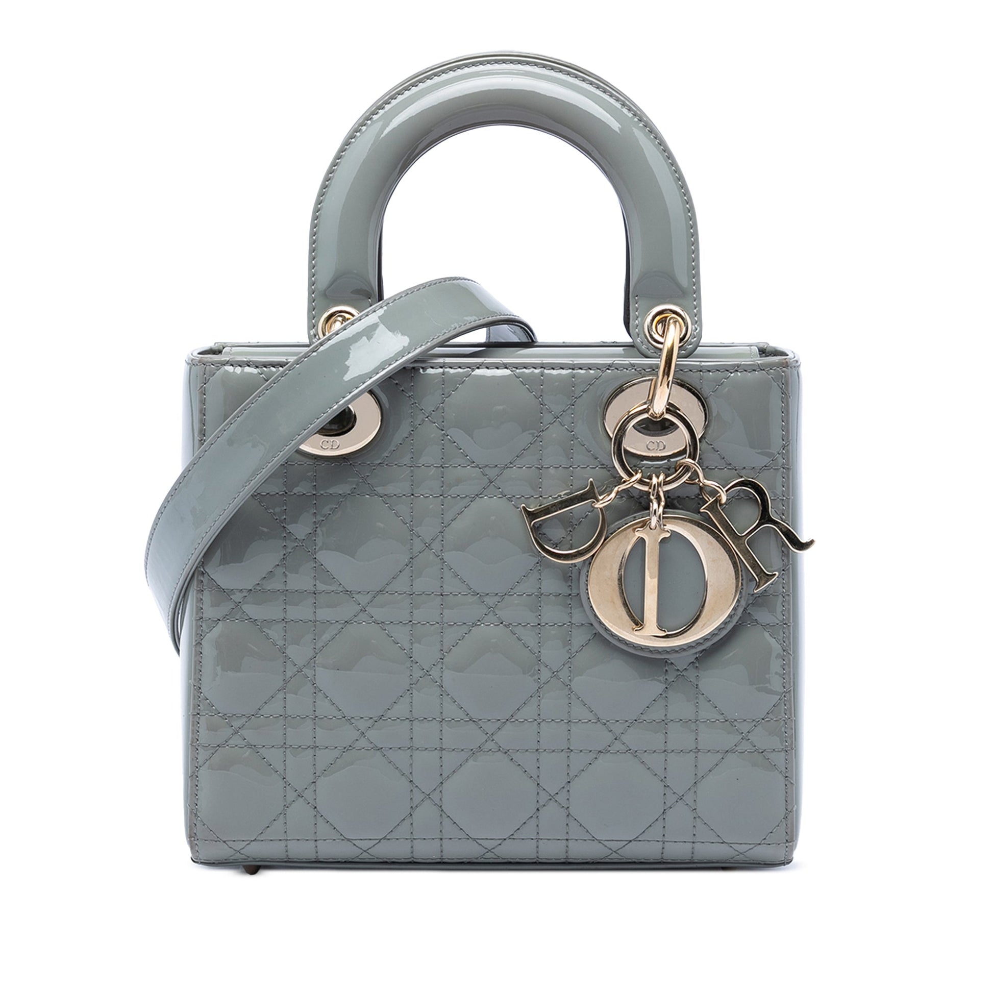 Dior Small Patent Cannage Lady Dior