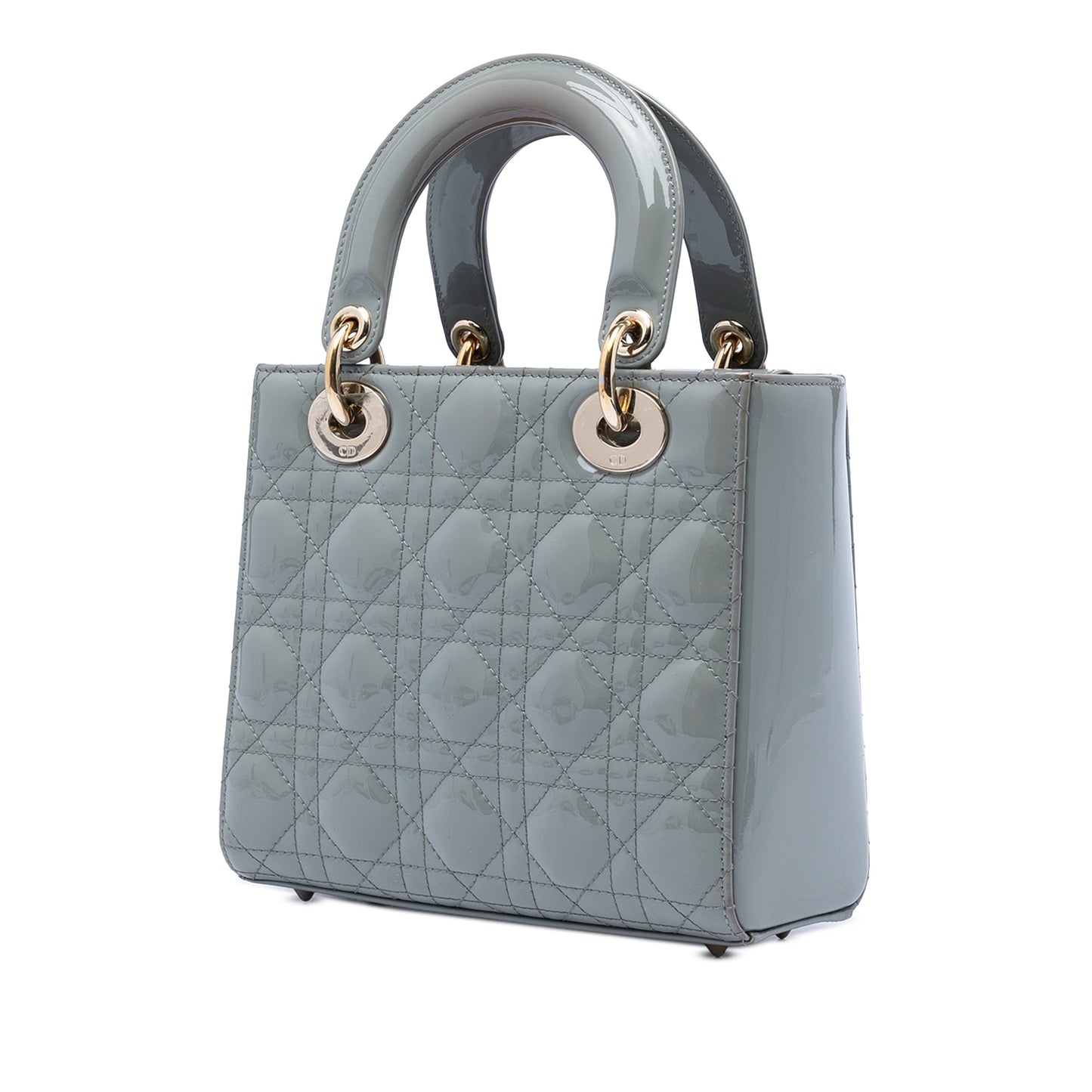 Dior Small Patent Cannage Lady Dior