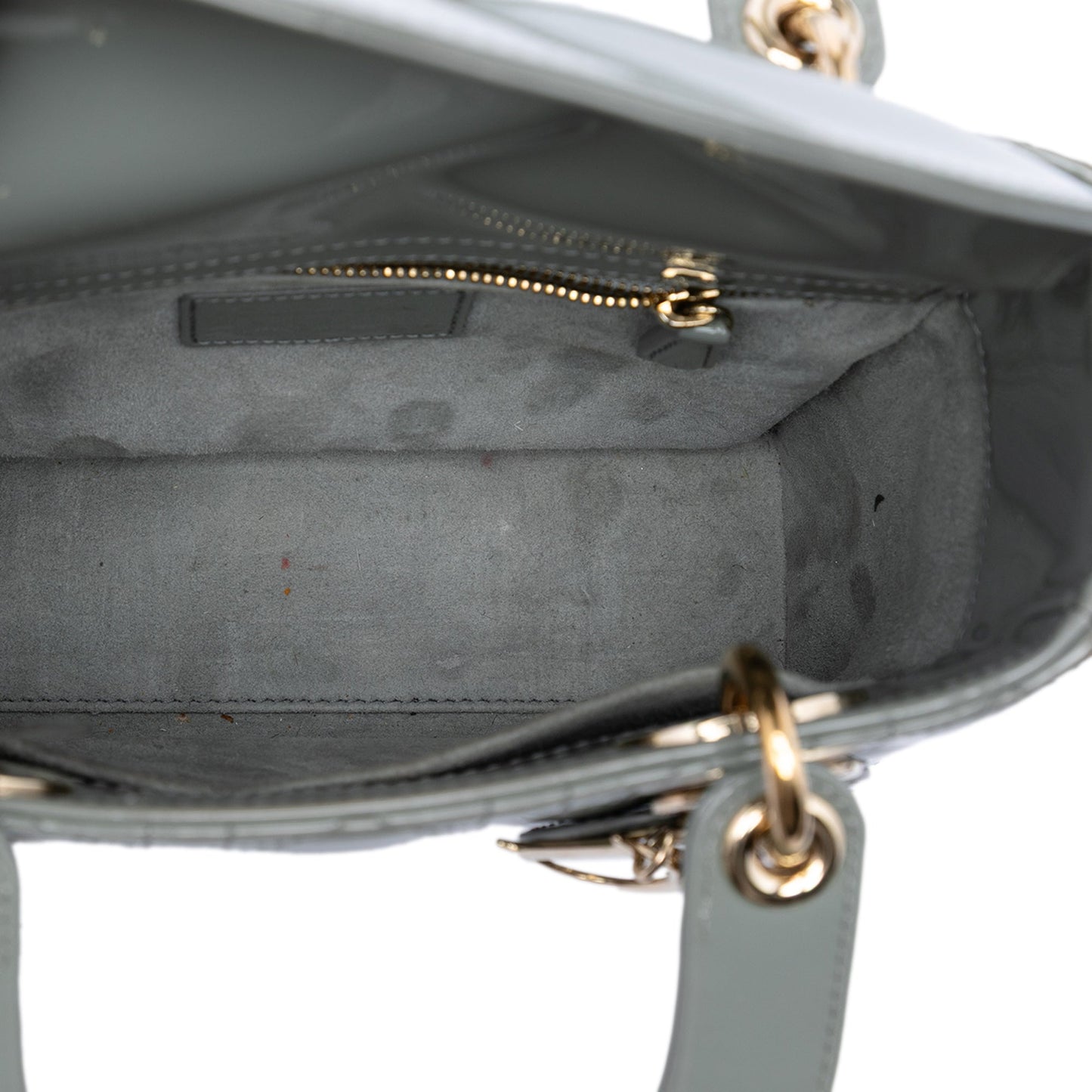 Dior Small Patent Cannage Lady Dior