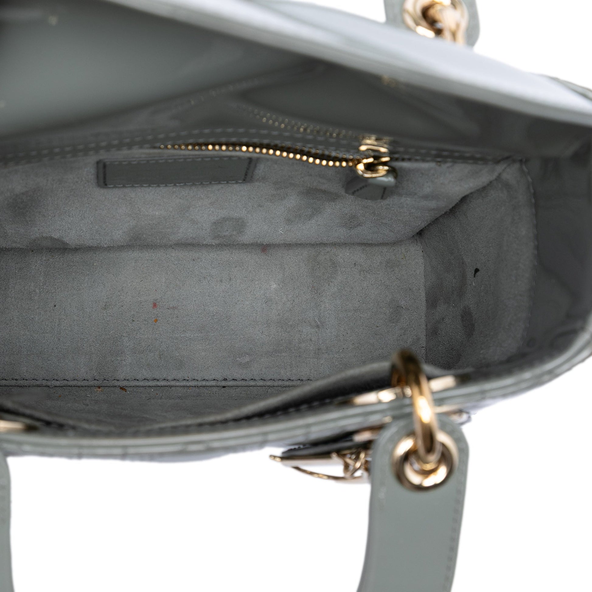 Dior Small Patent Cannage Lady Dior