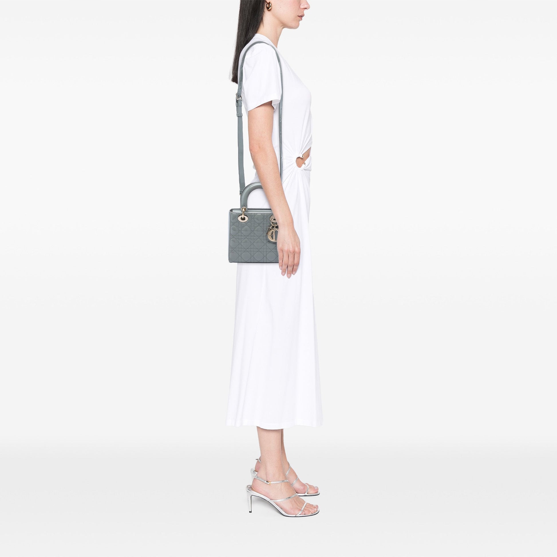 Dior Small Patent Cannage Lady Dior