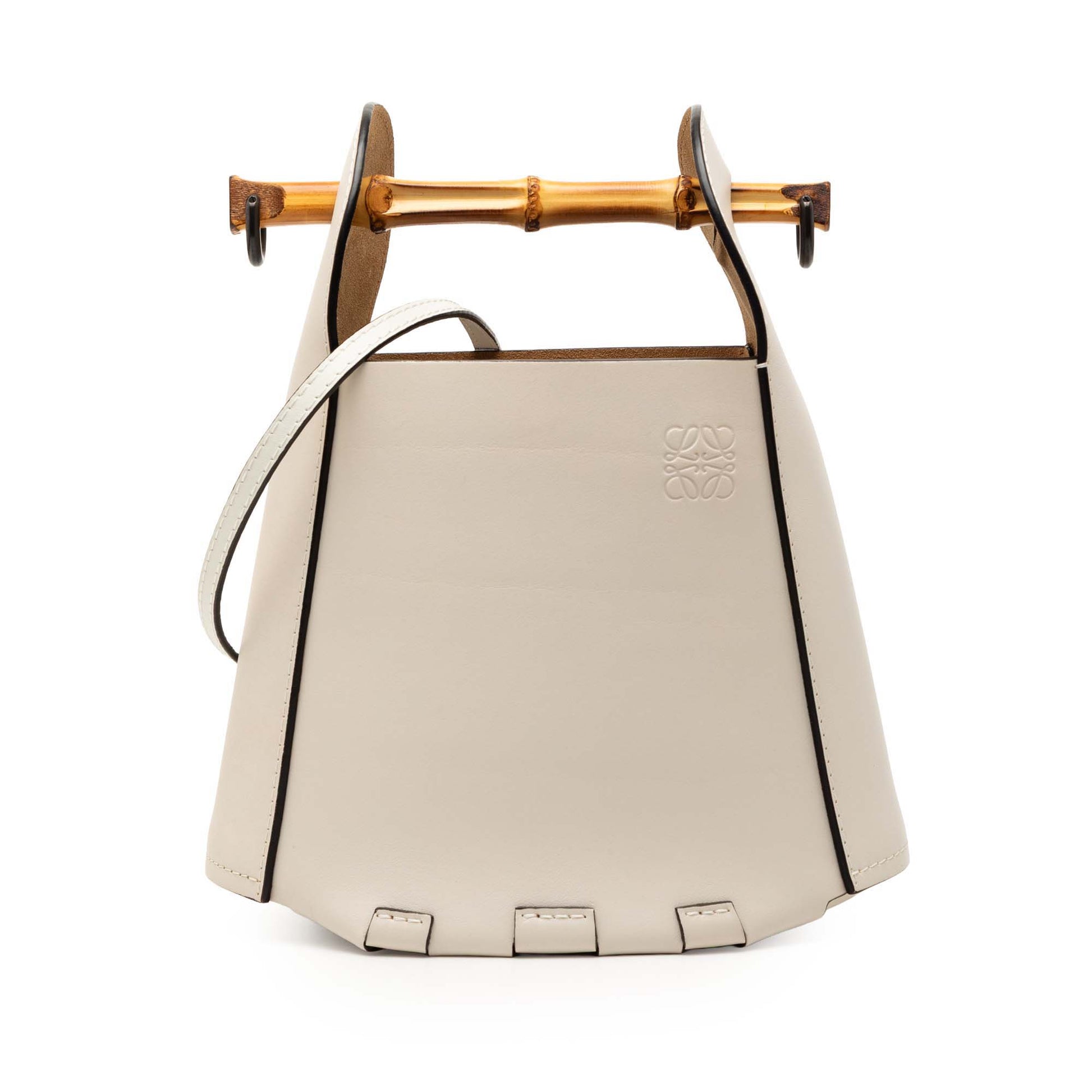 LOEWE Calfskin Bamboo Bucket Bag