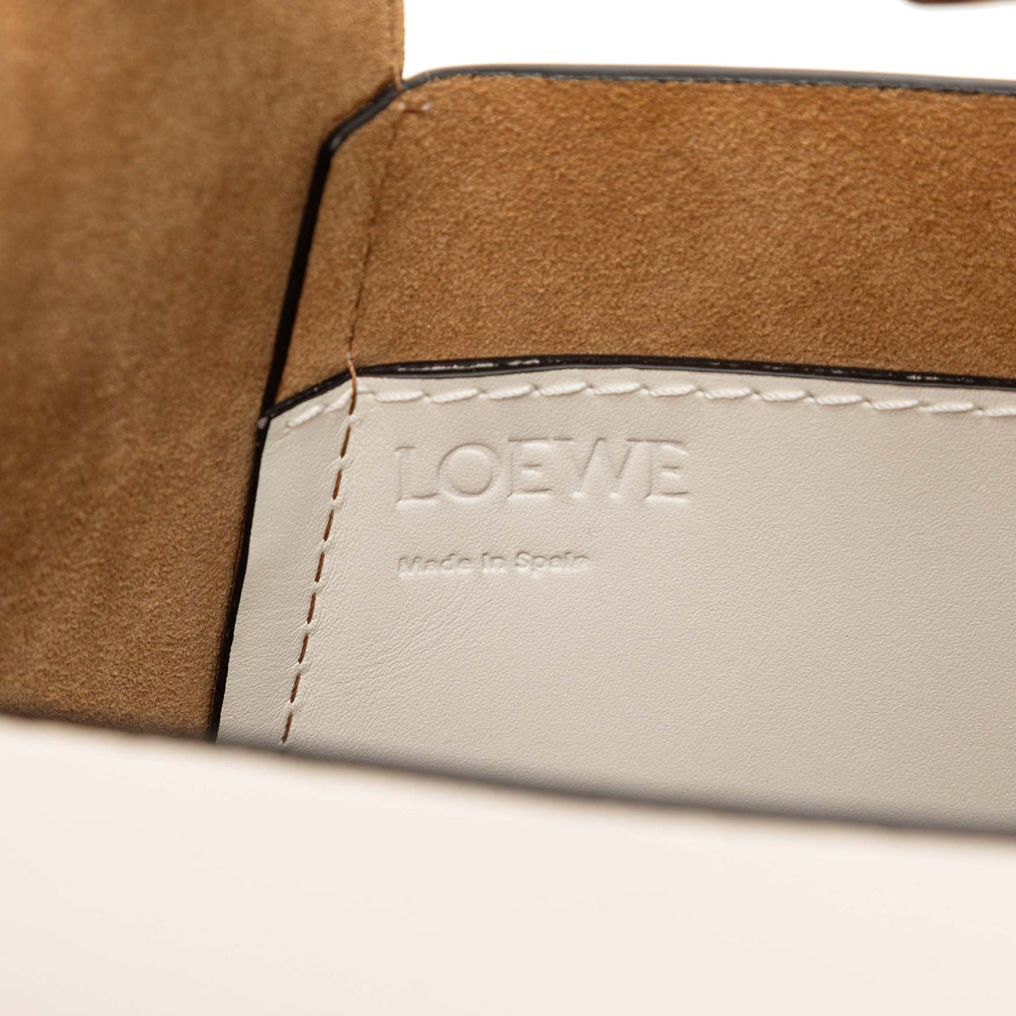 LOEWE Calfskin Bamboo Bucket Bag