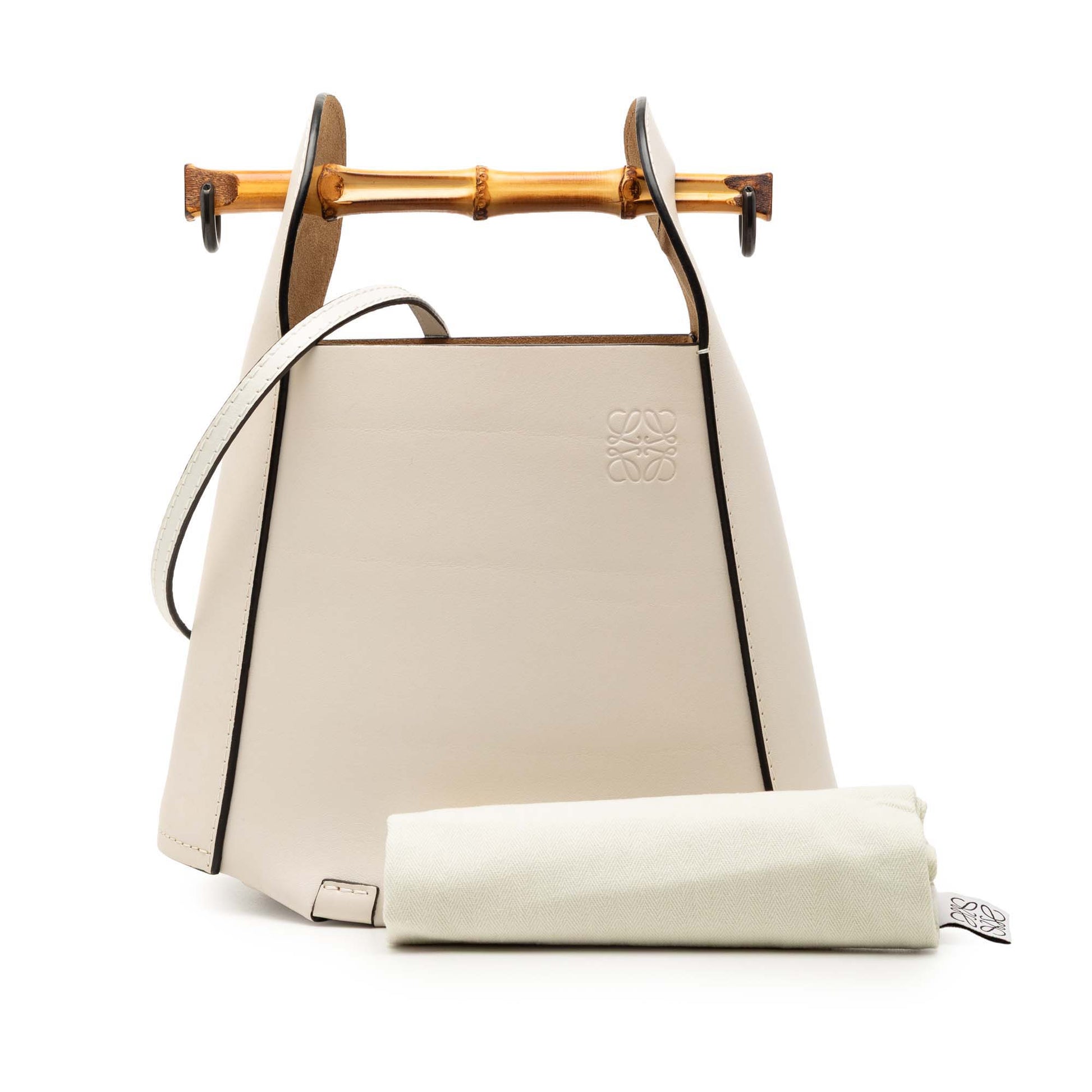 LOEWE Calfskin Bamboo Bucket Bag