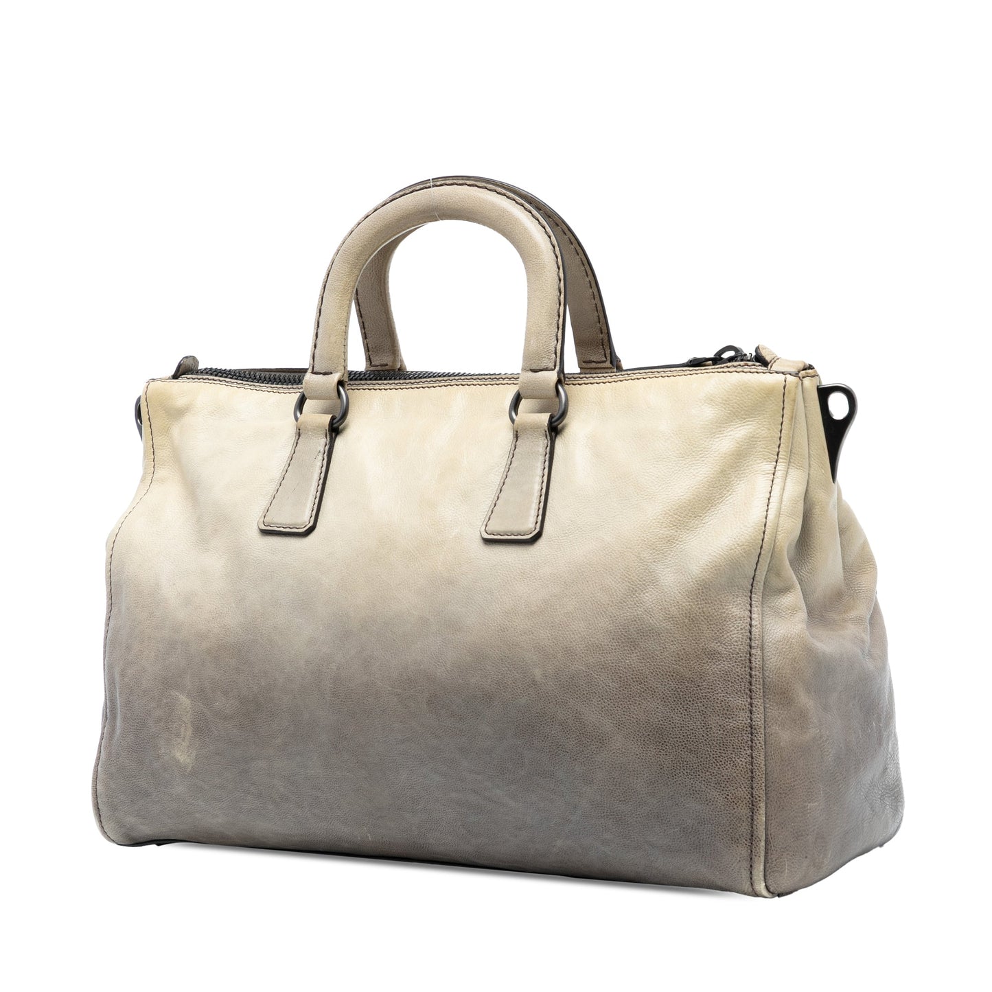 Prada Glace Calf Ombre Leather Satchel