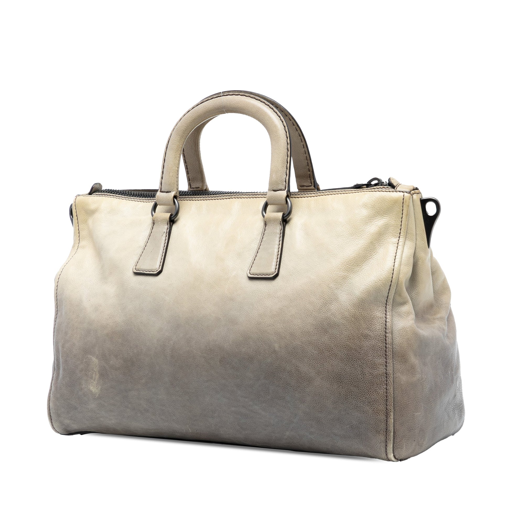 Prada Glace Calf Ombre Leather Satchel
