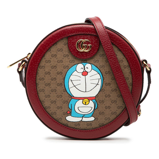 Gucci Micro GG Supreme Doraemon Round Crossbody