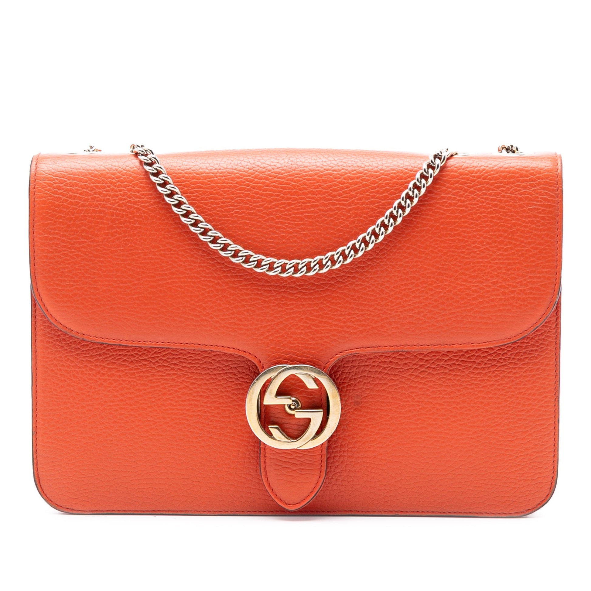 Gucci Medium Dollar Calfskin Interlocking G Crossbody