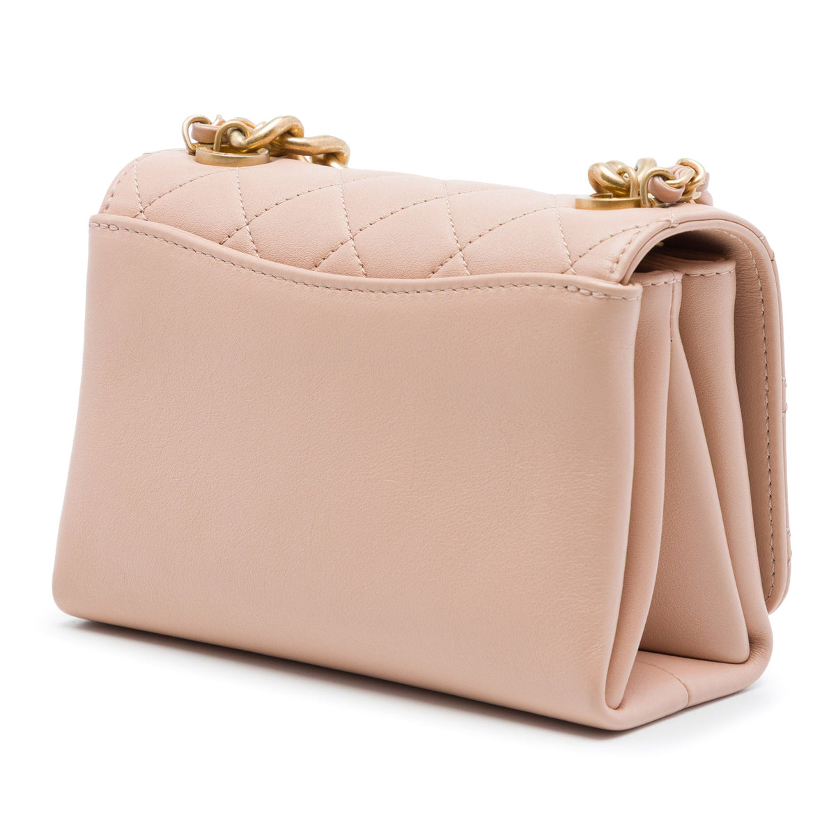 Chanel Mini Quilted Calfskin Pearl Boy Chain Flap