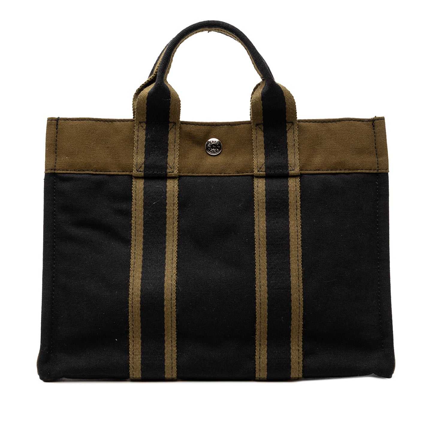 Hermès Bicolor Canvas Fourre Tout PM