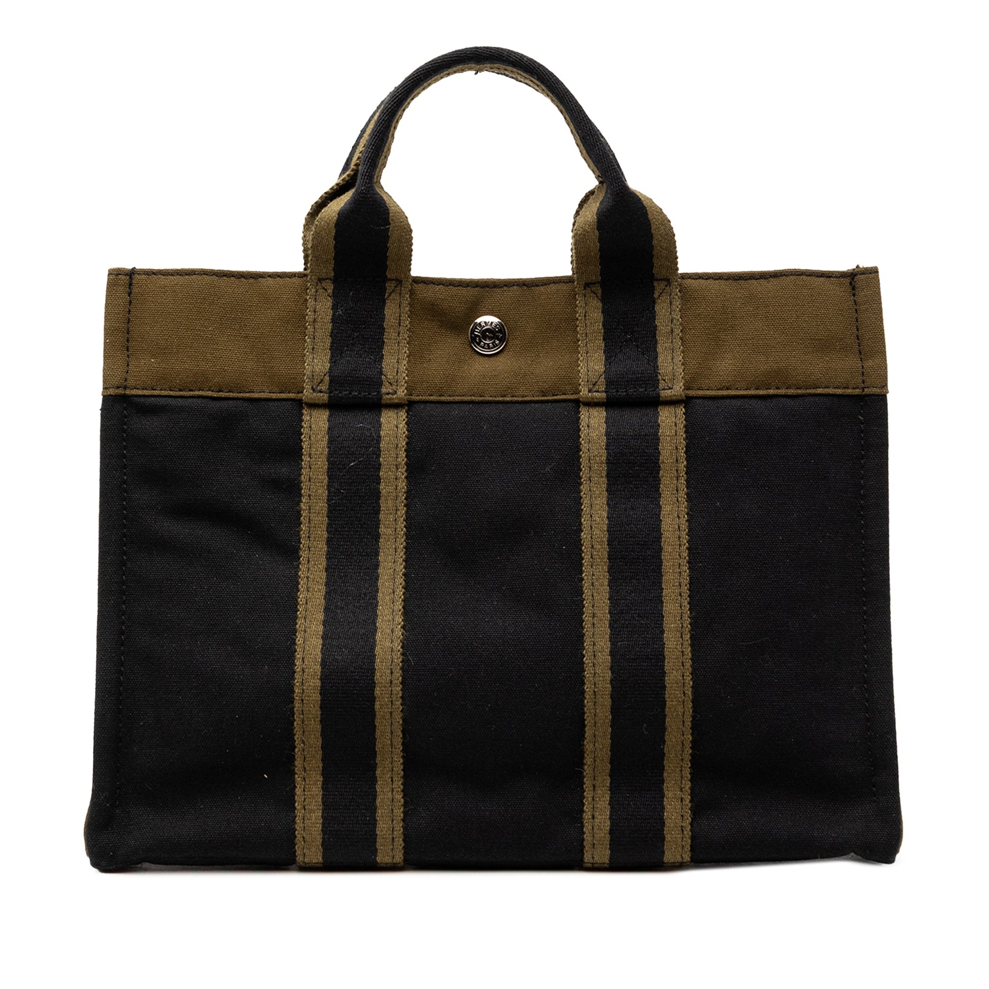 Hermès Bicolor Canvas Fourre Tout PM