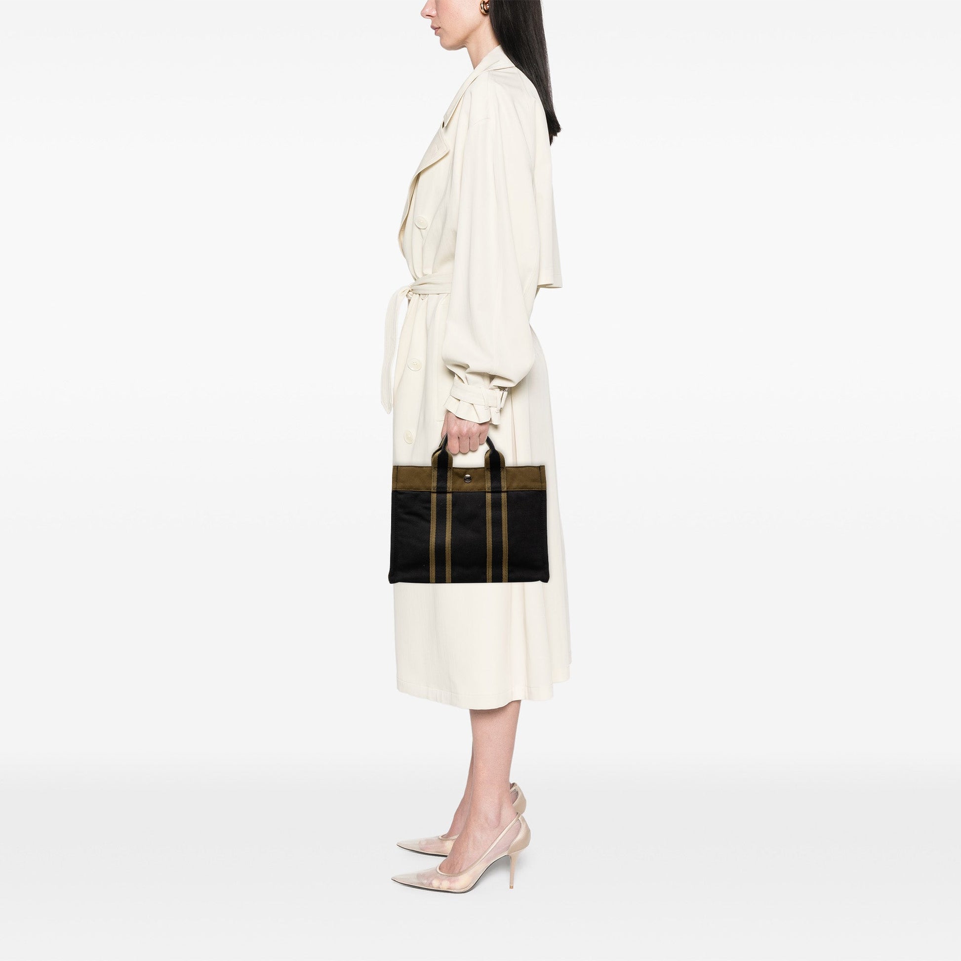 Hermès Bicolor Canvas Fourre Tout PM