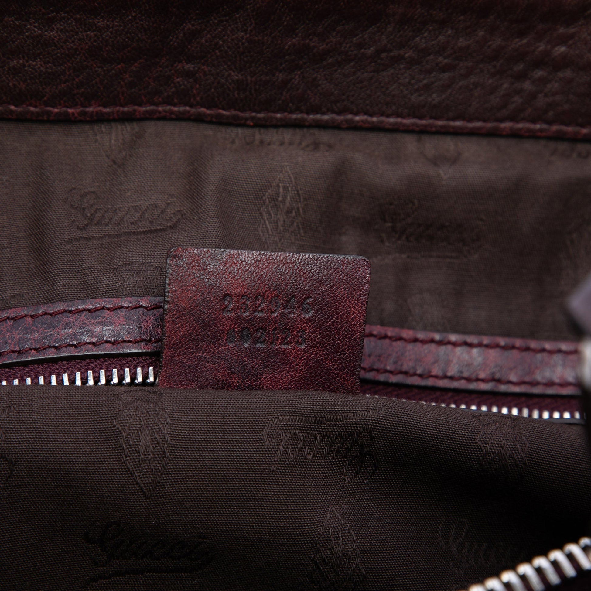 Gucci Large GG Canvas Bamboo Libeccio Tote