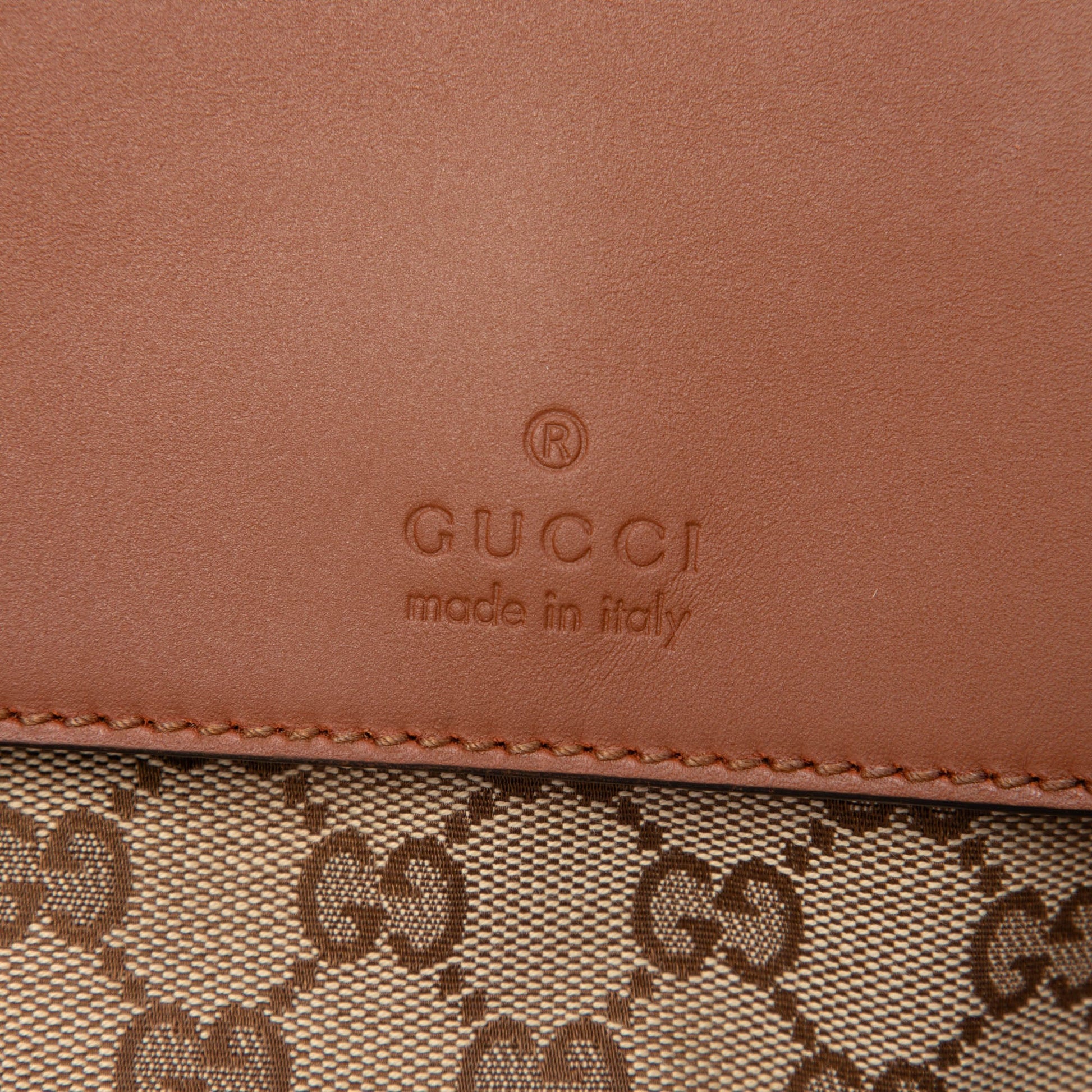 Gucci GG Canvas and Calfskin Crossbody