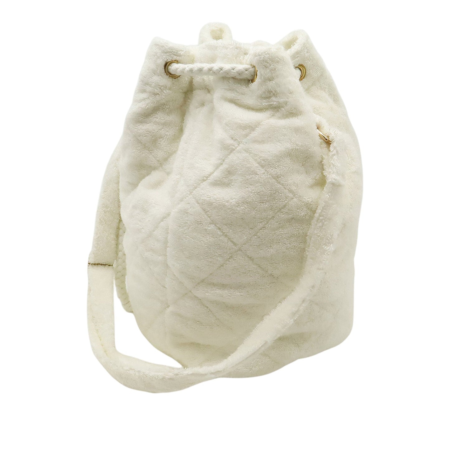 Hermès Leopard Embroidered Cotton Drawstring Bucket Bag