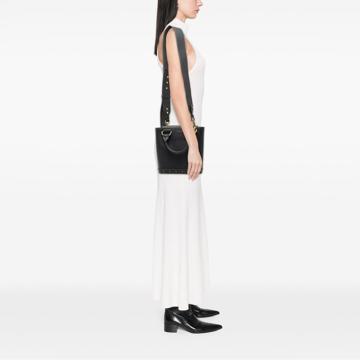 Dior Small Calfskin Dioravenue Bucket Bag