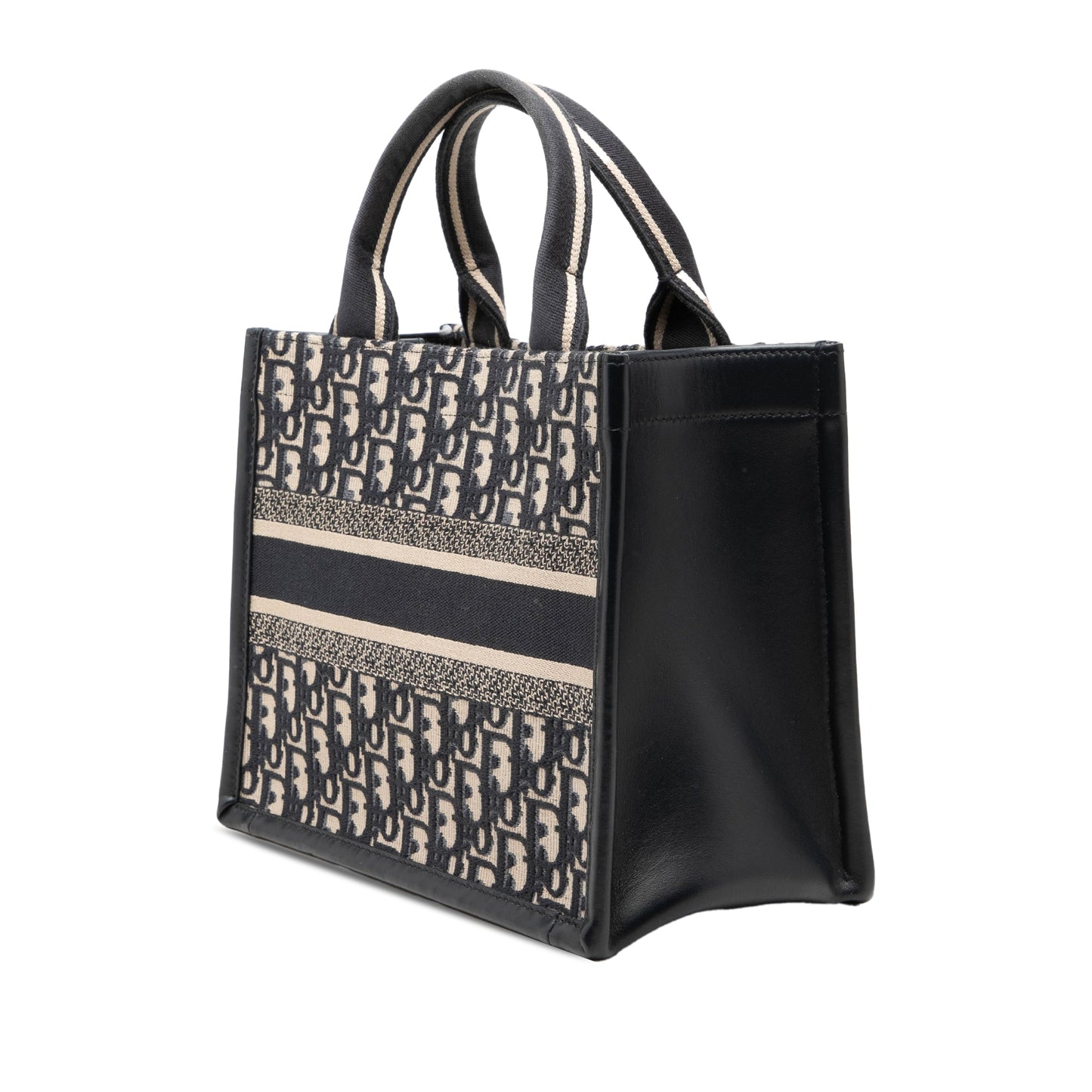 Dior Small Oblique Embroidered Canvas Book Tote