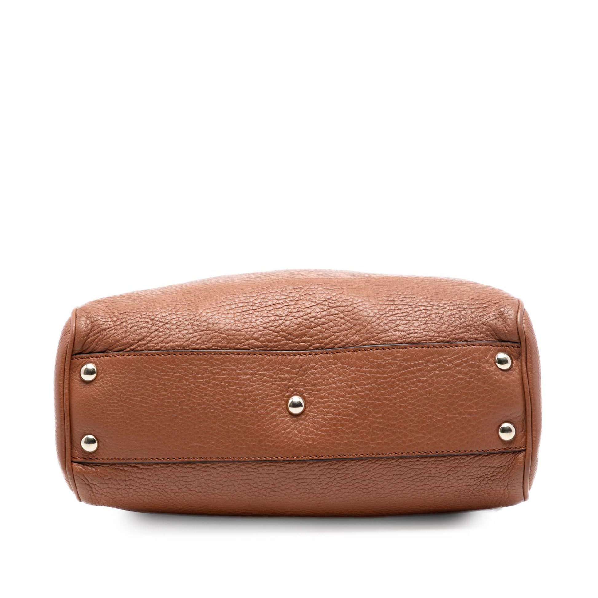 Gucci Small Calfskin Bamboo Shopper Satchel