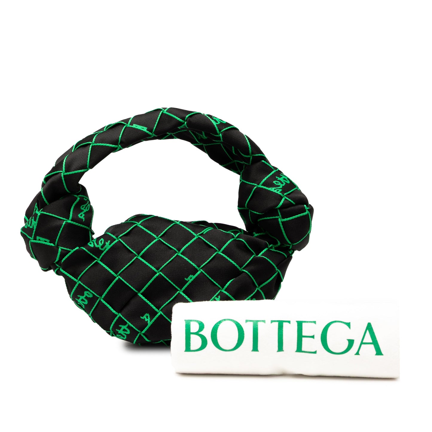 Bottega Veneta Mini Synthetic Fabric Intrecciato Double Knot Bag