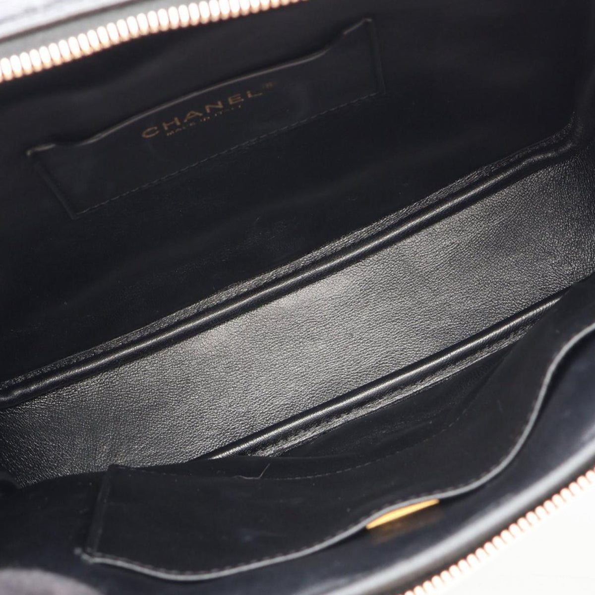 Chanel CC Quilted Calfskin Top Handle Bag