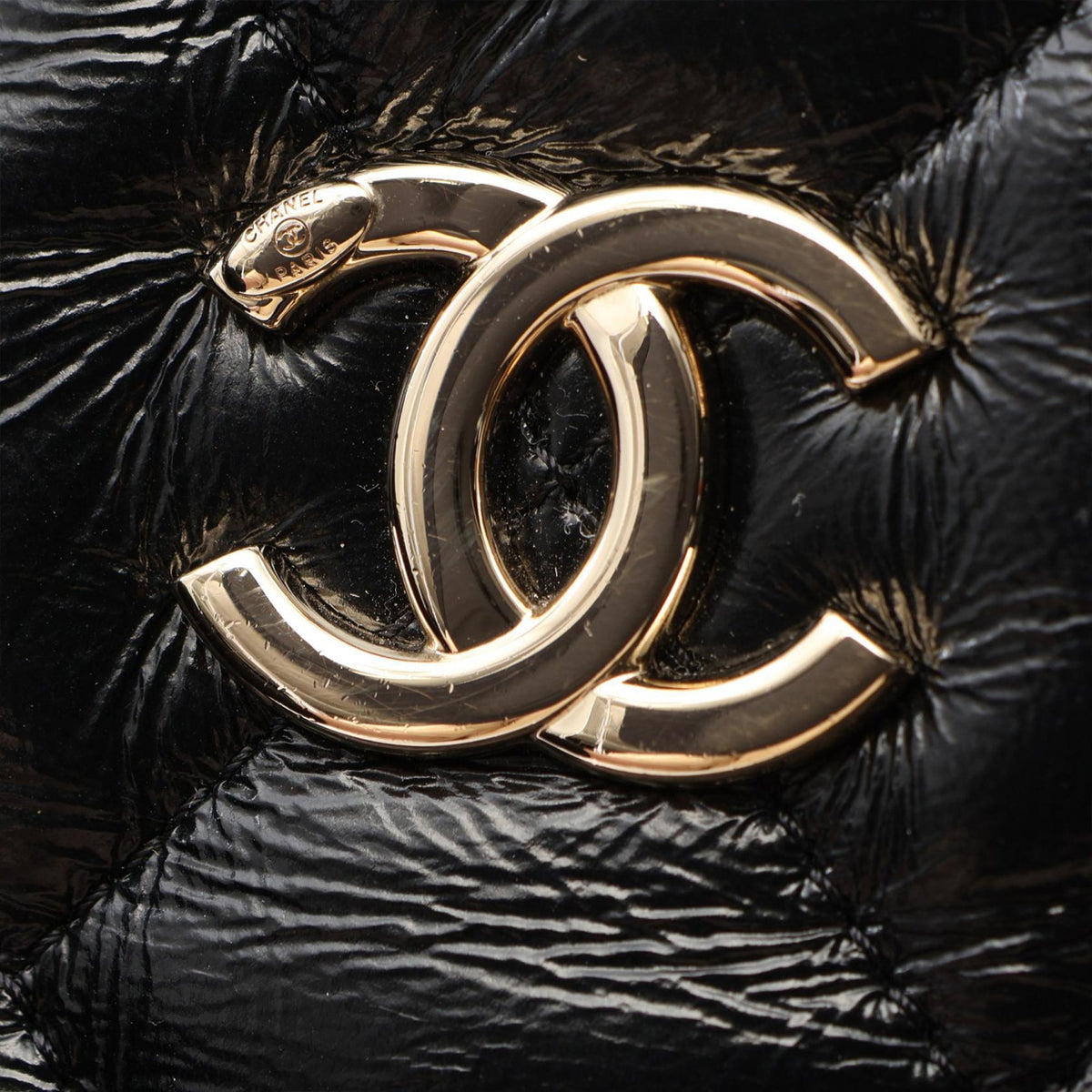 Chanel CC Quilted Calfskin Top Handle Bag