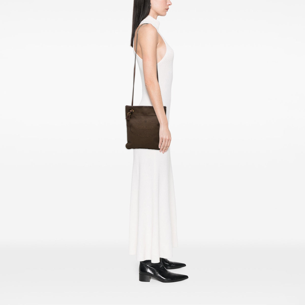 Prada Canvas Canapa Logo Crossbody