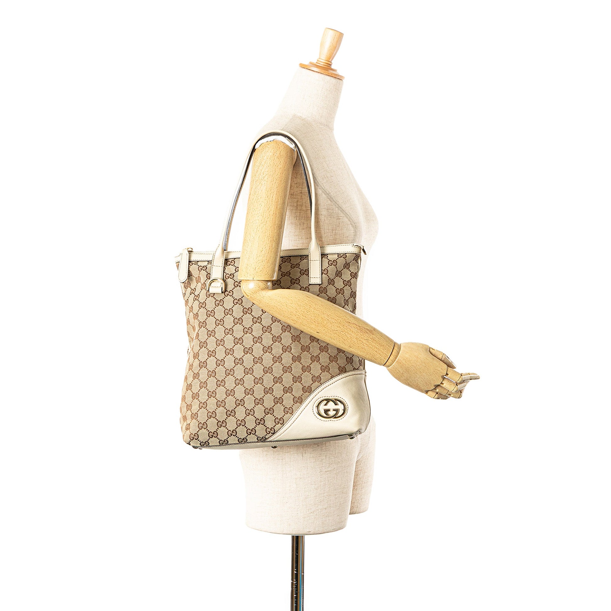 Gucci GG Canvas Britt Tote