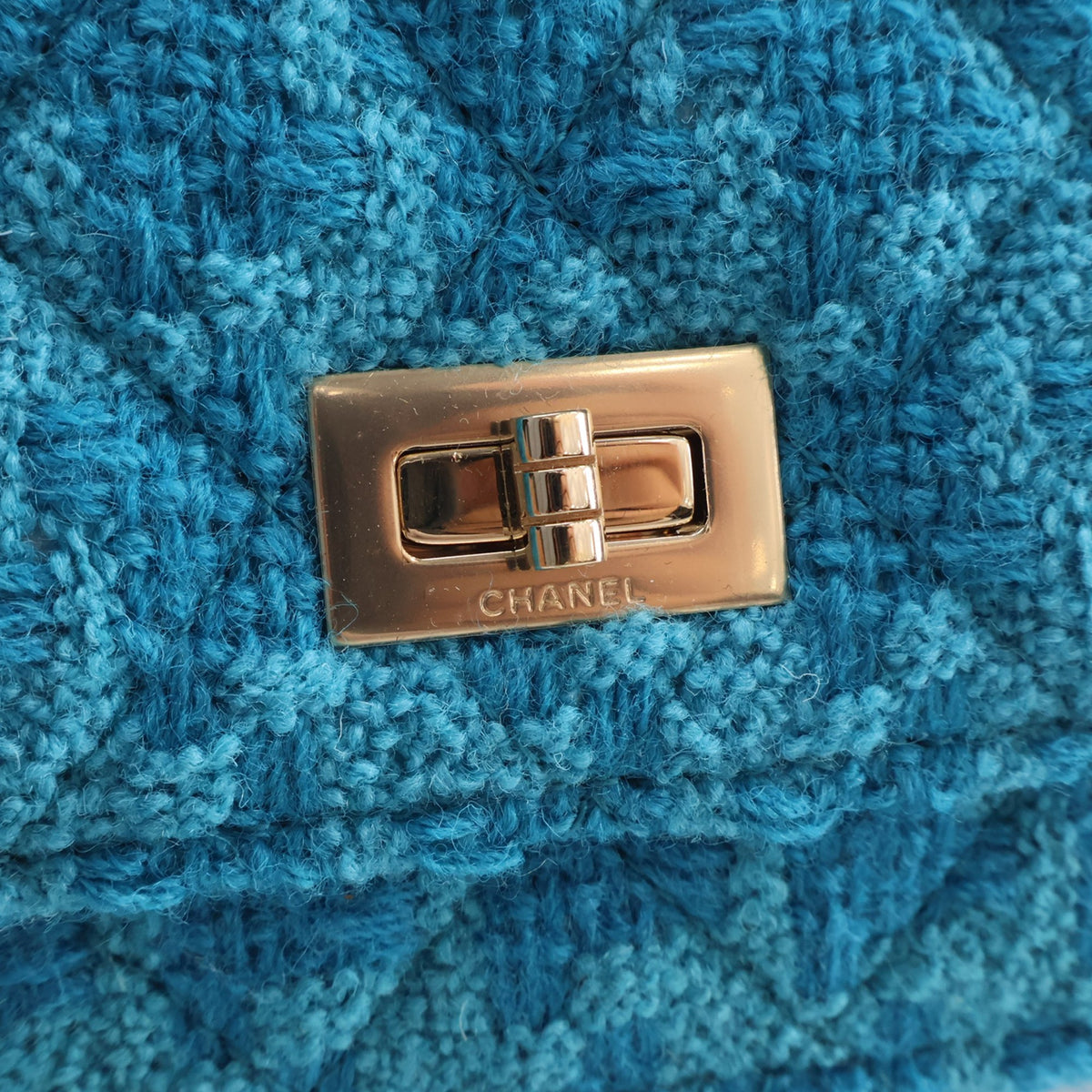 Chanel Quilted Tweed Reissue 2.55 Wallet On Chain