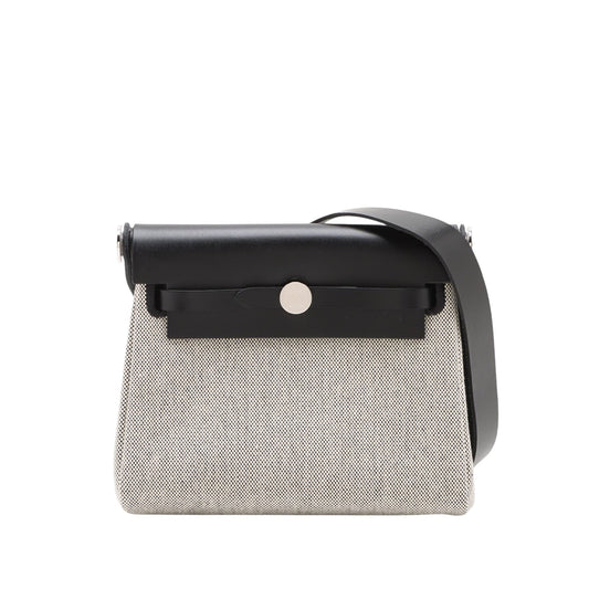Hermès Military Toile and Vache Hunter Herbag Zip 20