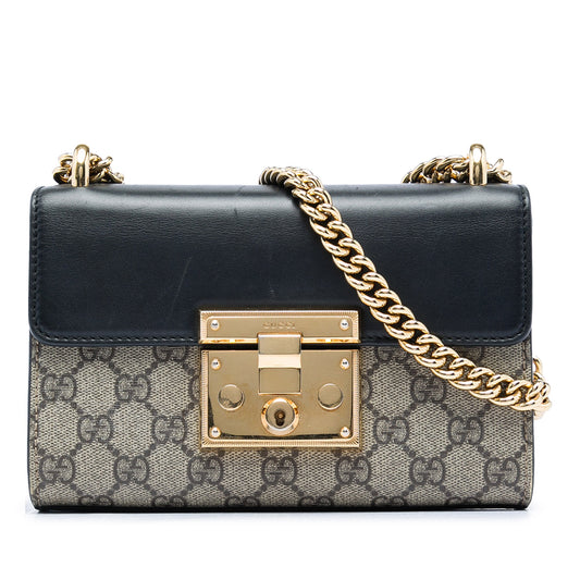 Gucci Small GG Supreme Padlock Crossbody