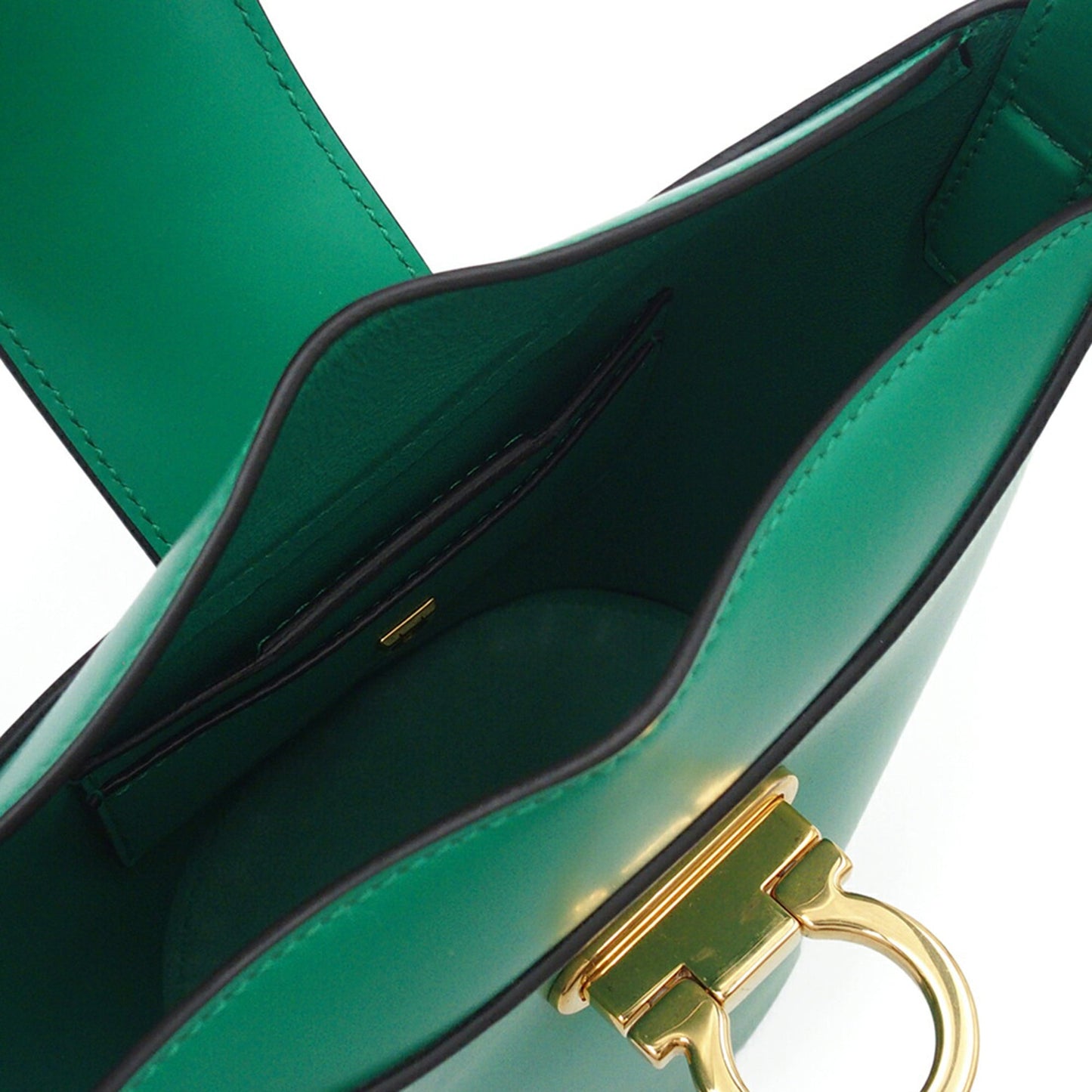 Ferragamo Small Leather Trifolio Shoulder Bag