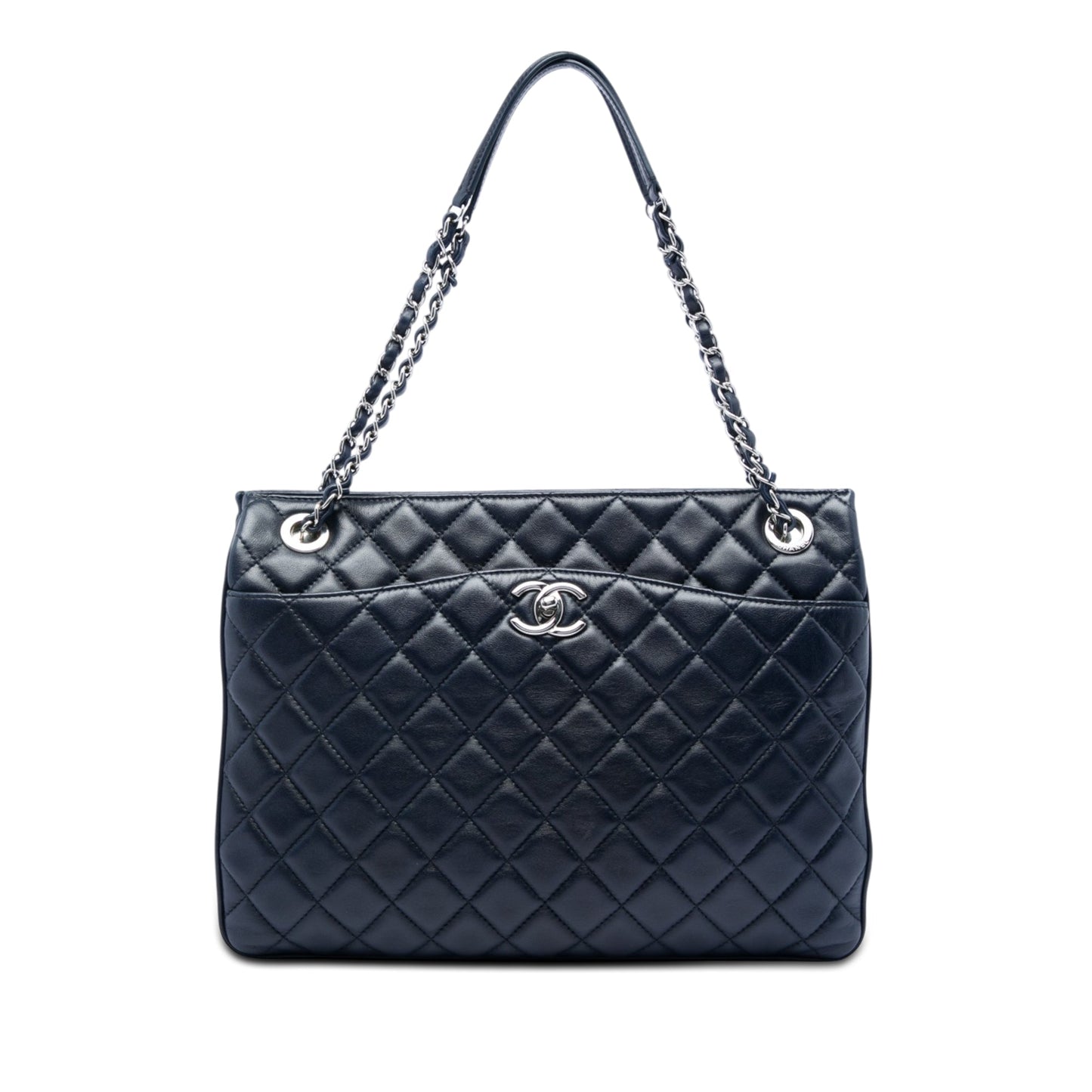 Chanel Quilted Lambskin Accordion Shopping Tote