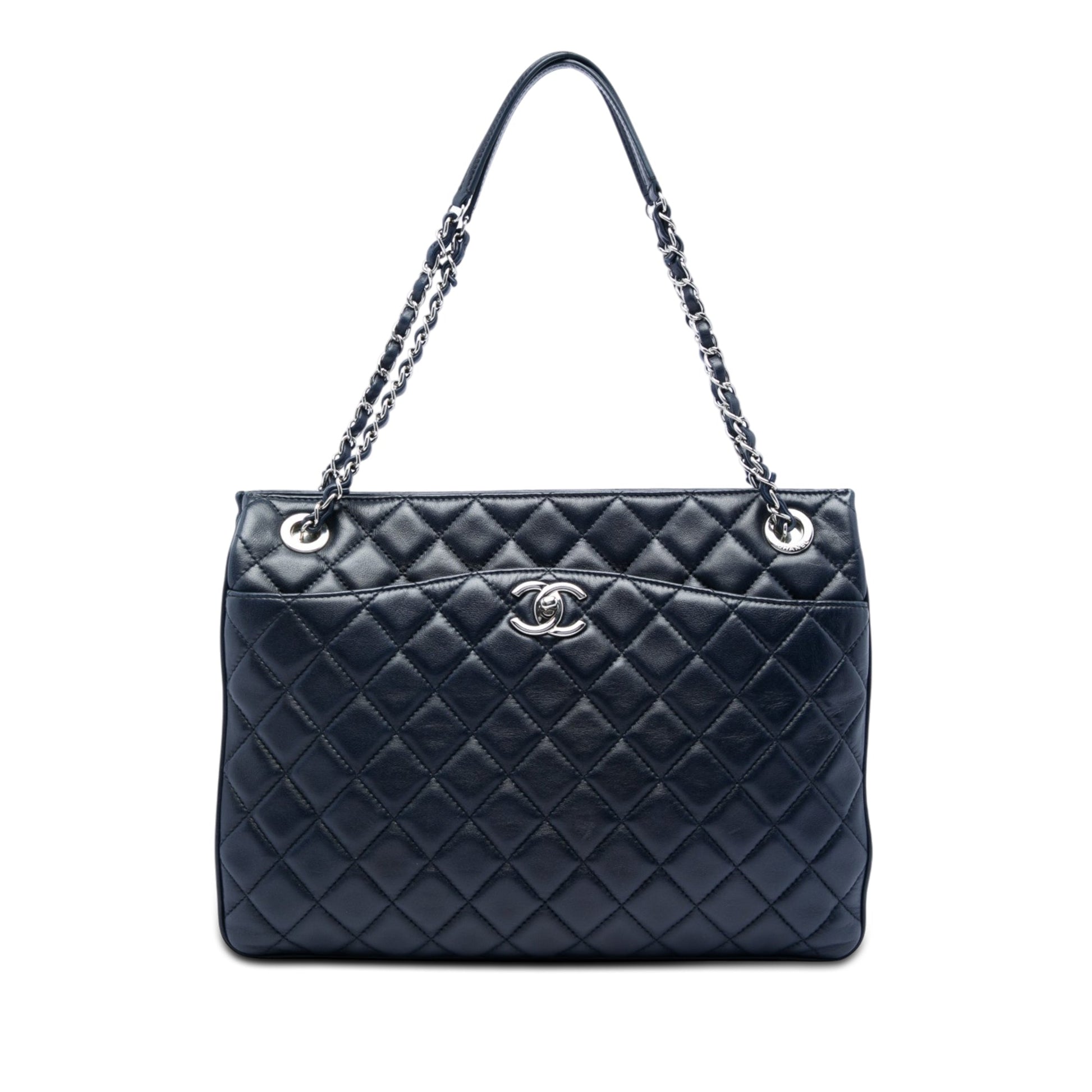Chanel Quilted Lambskin Accordion Shopping Tote