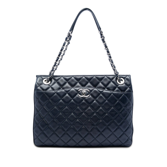 Chanel Quilted Lambskin Accordion Shopping Tote