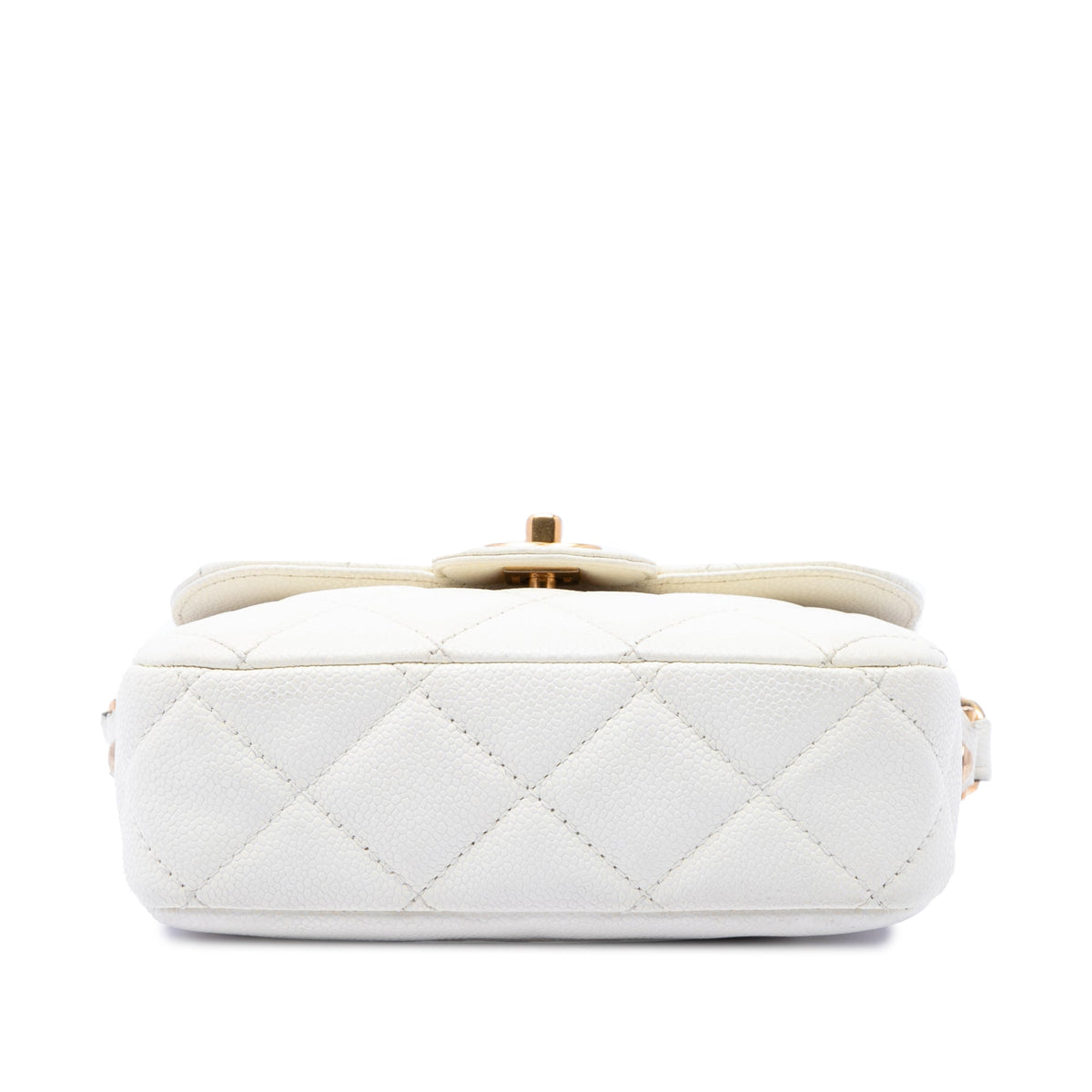 Chanel Mini CC Quilted Caviar Messenger Flap