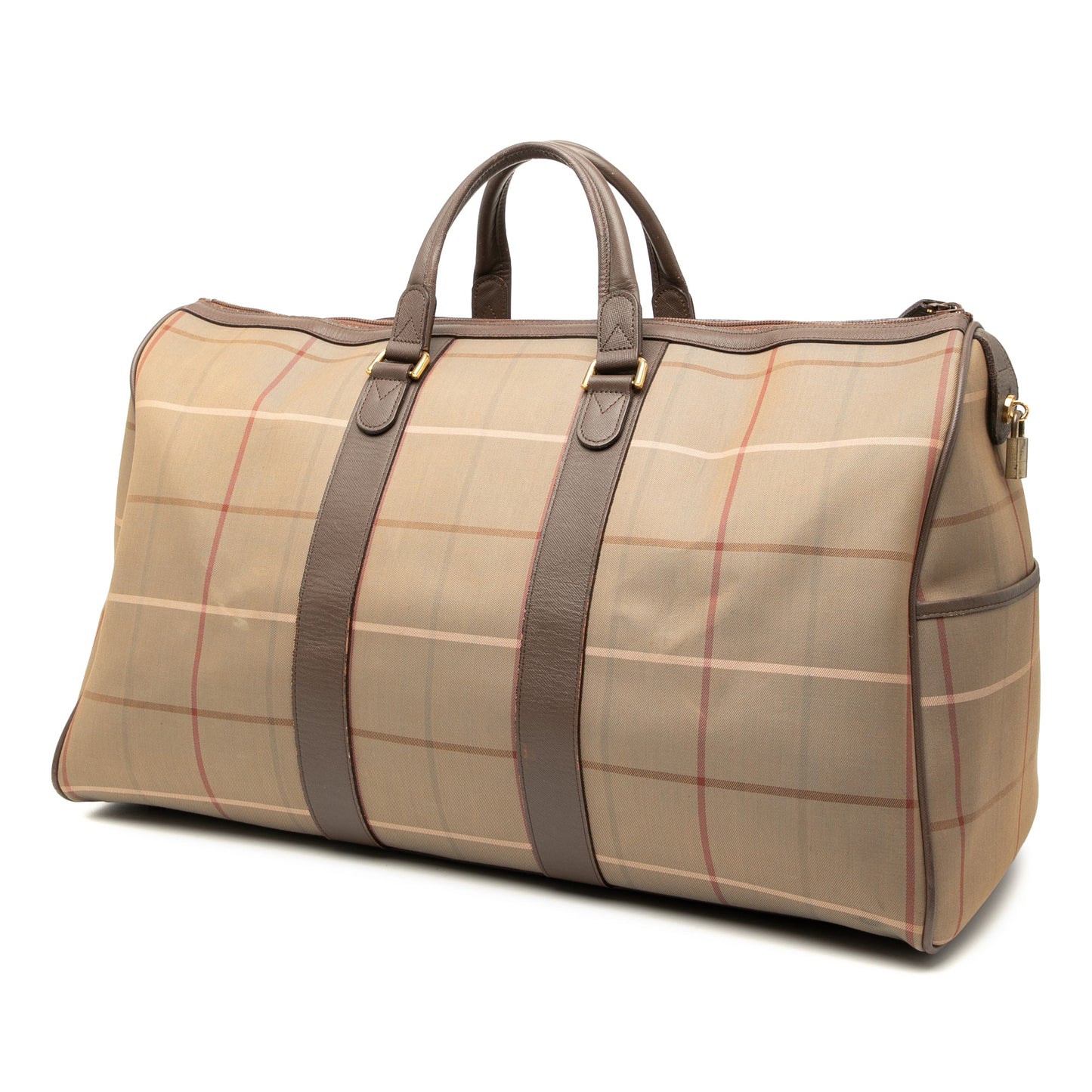 Burberry Vintage Check Canvas Travel Bag