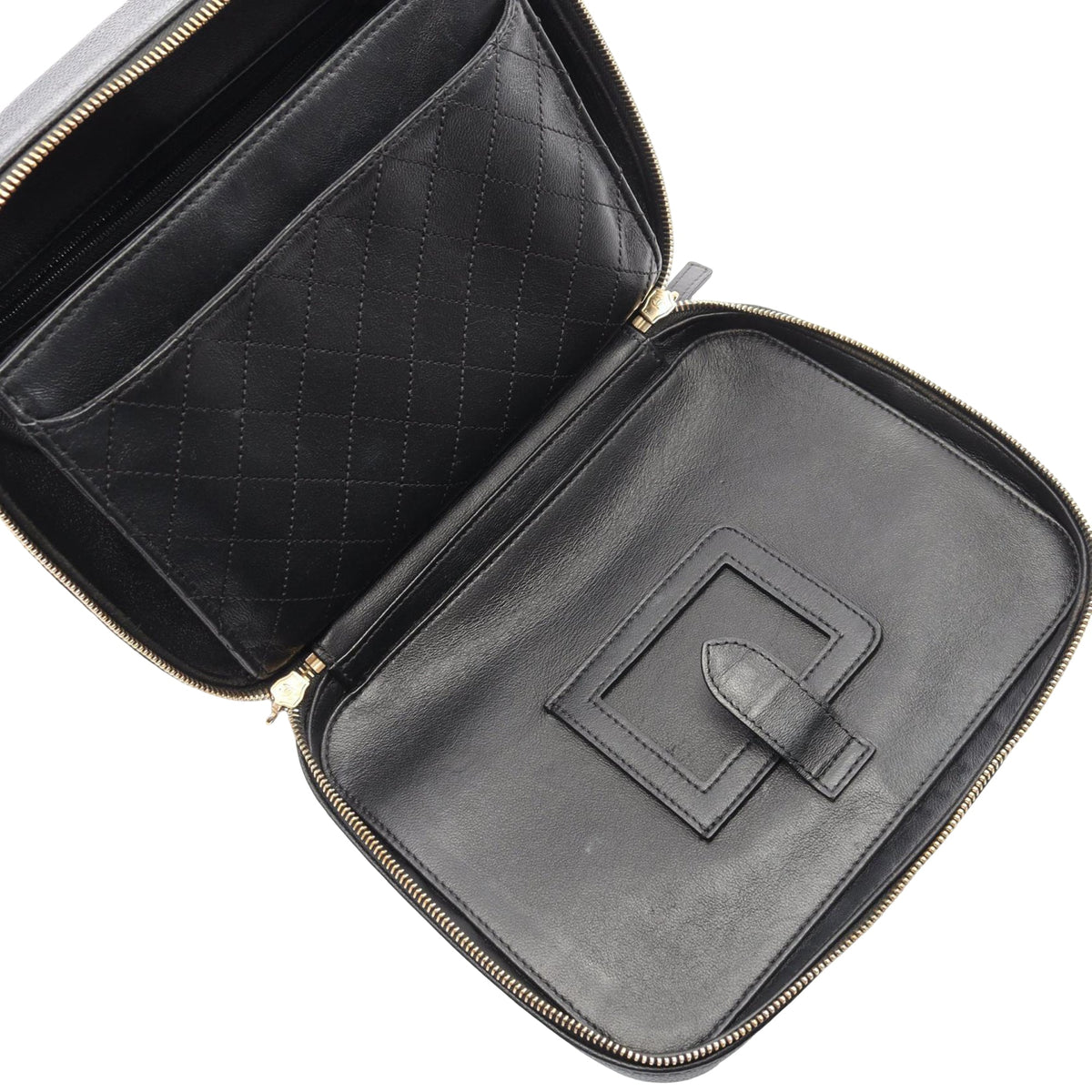 Chanel Mini Caviar CC Filigree Vanity Case