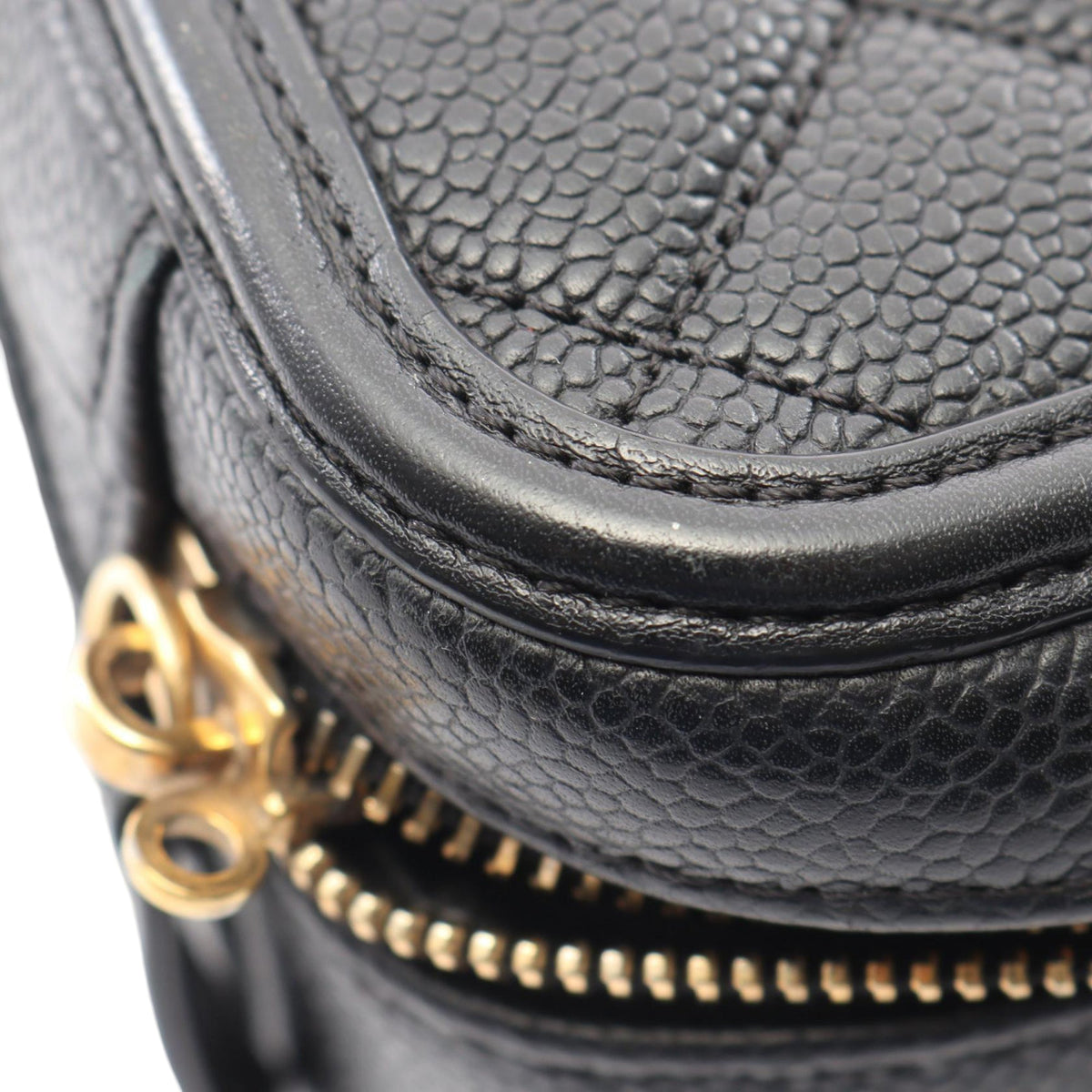 Chanel Mini Caviar CC Filigree Vanity Case