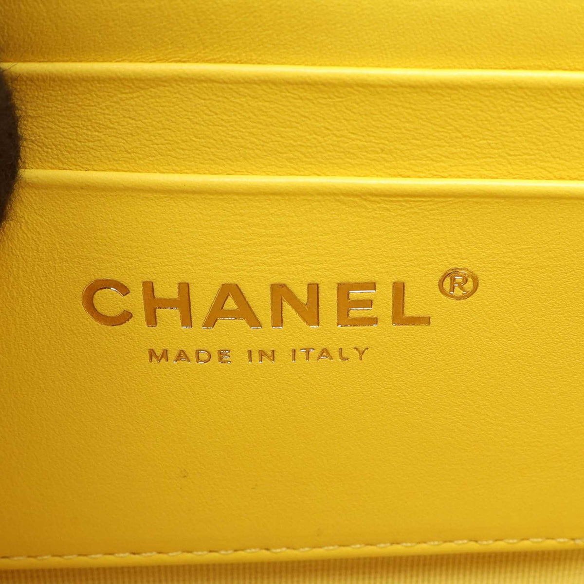Chanel Quilted Caviar Handy Box Vanity Case with Chain