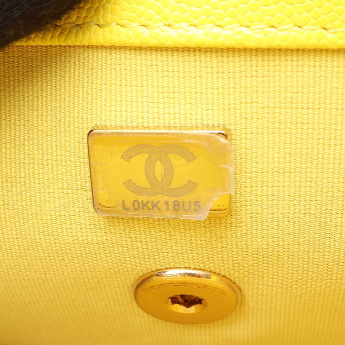 Chanel Quilted Caviar Handy Box Vanity Case with Chain