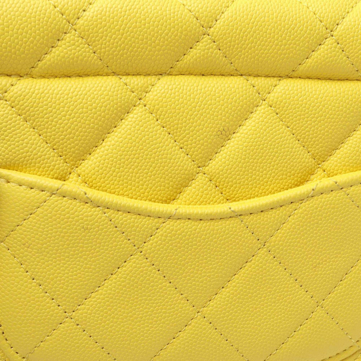 Chanel Quilted Caviar Handy Box Vanity Case with Chain