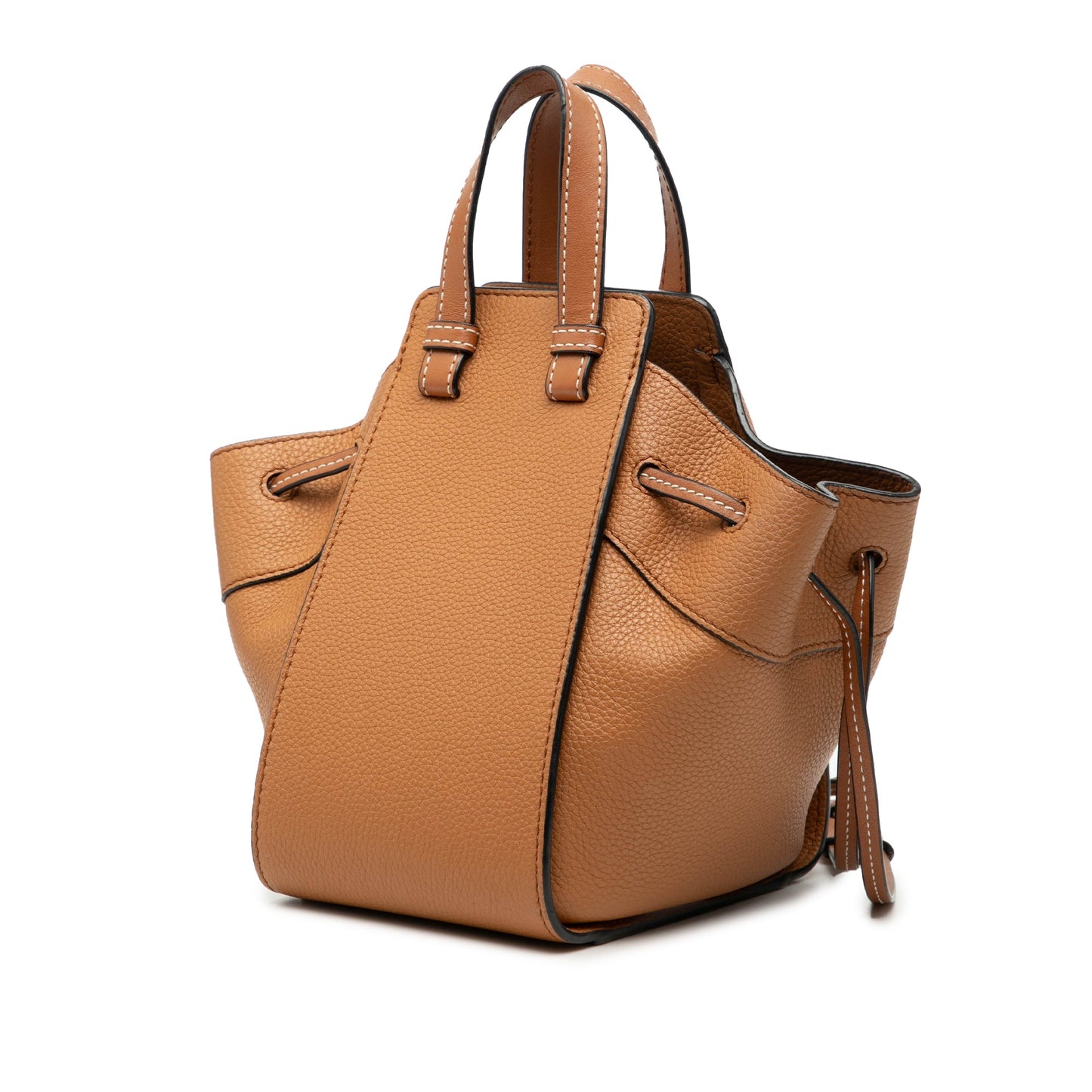 LOEWE Mini Grained Calfskin Drawstring Hammock Bag