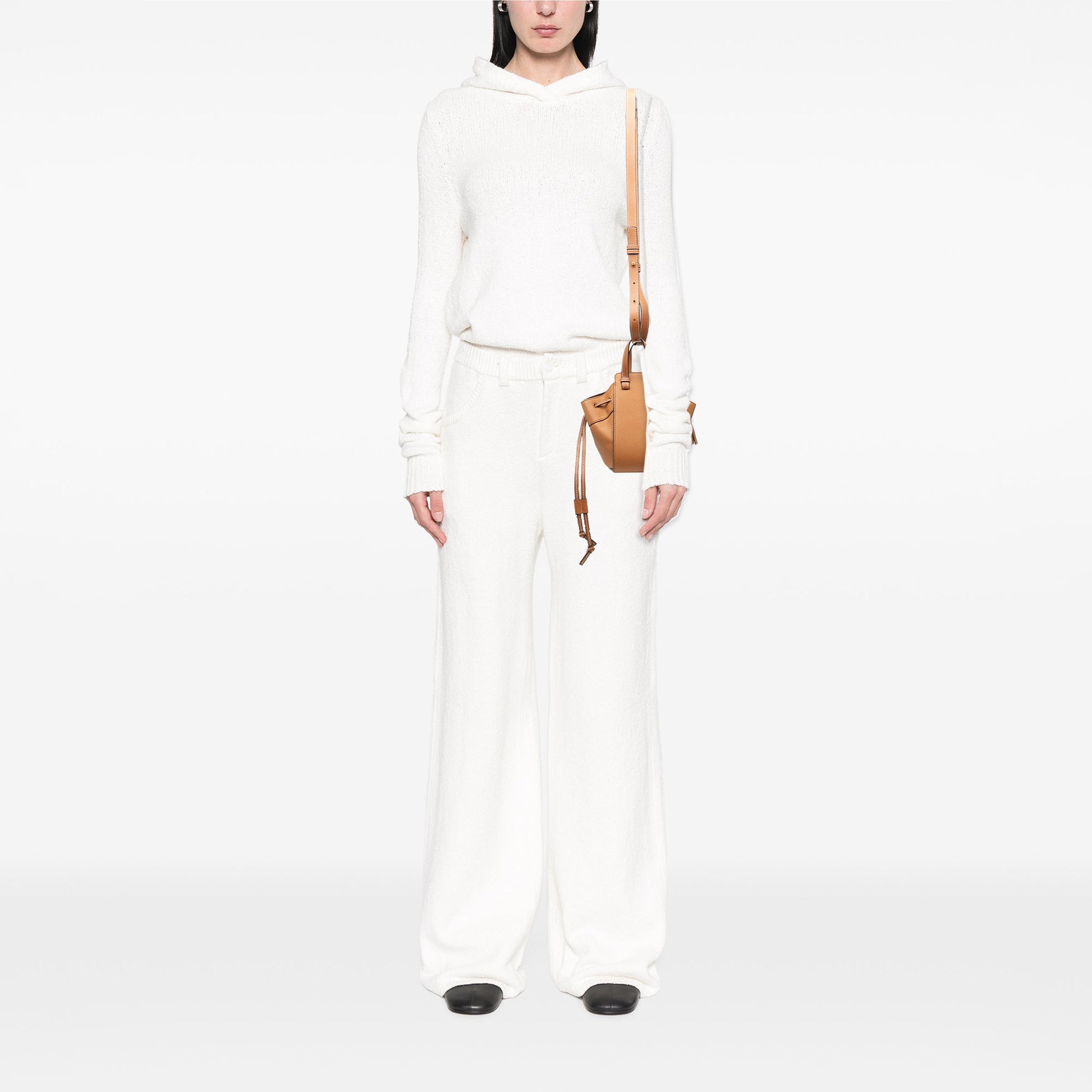 LOEWE Mini Grained Calfskin Drawstring Hammock Bag