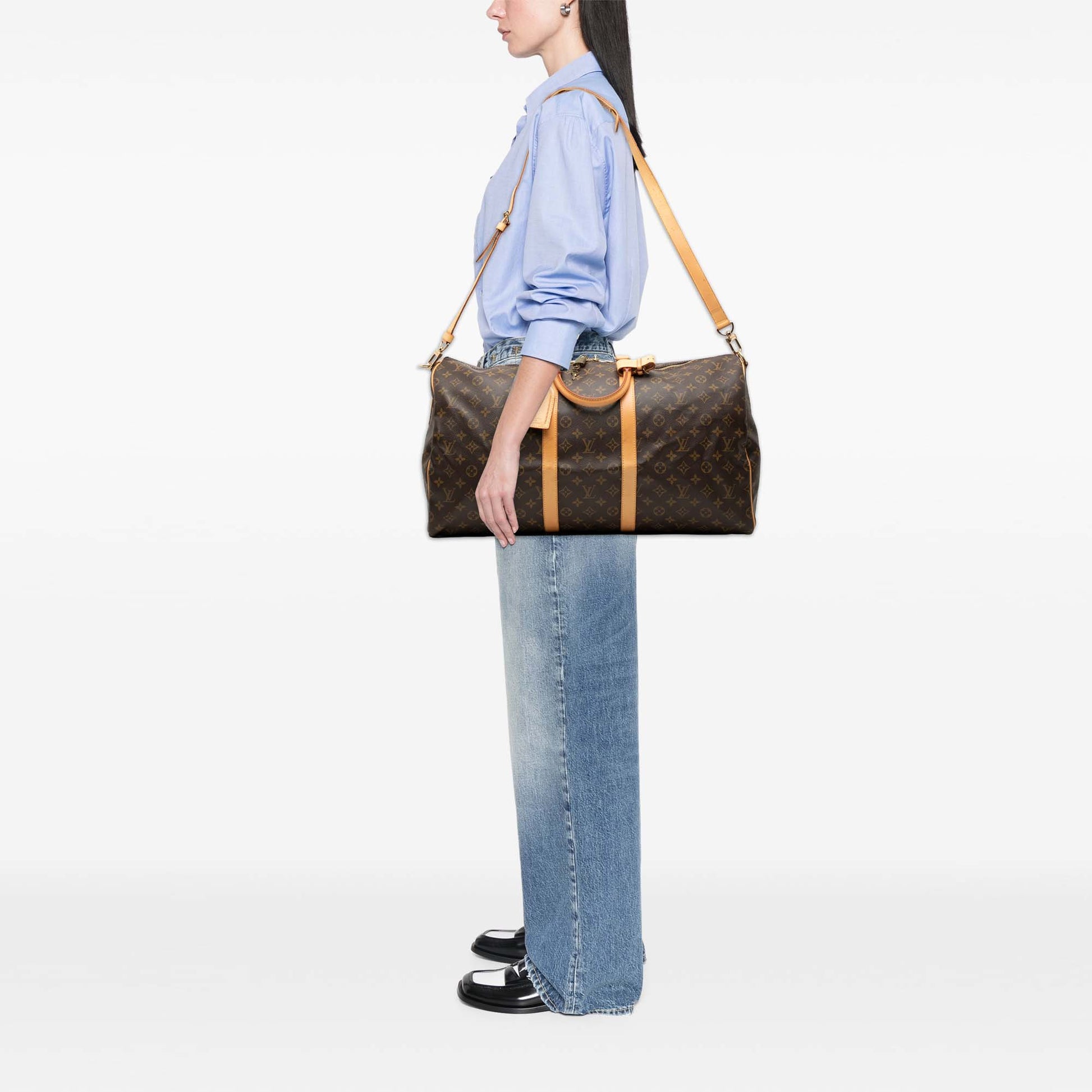 Louis Vuitton Monogram Keepall Bandouliere 55